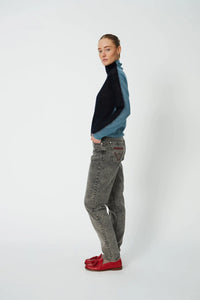 Alpaca Turtleneck - Evening Blue
