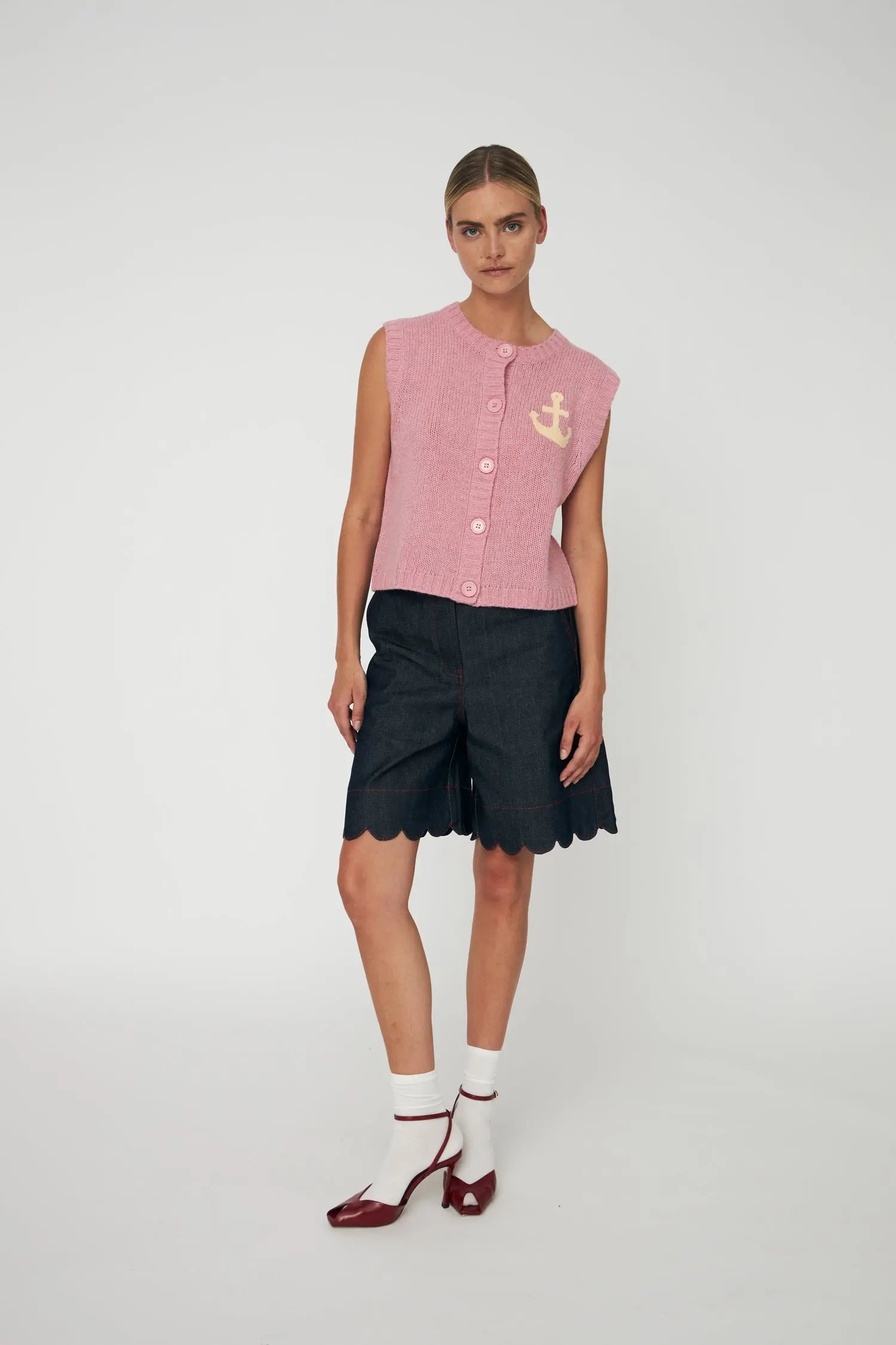 Anchor vest - Lilac