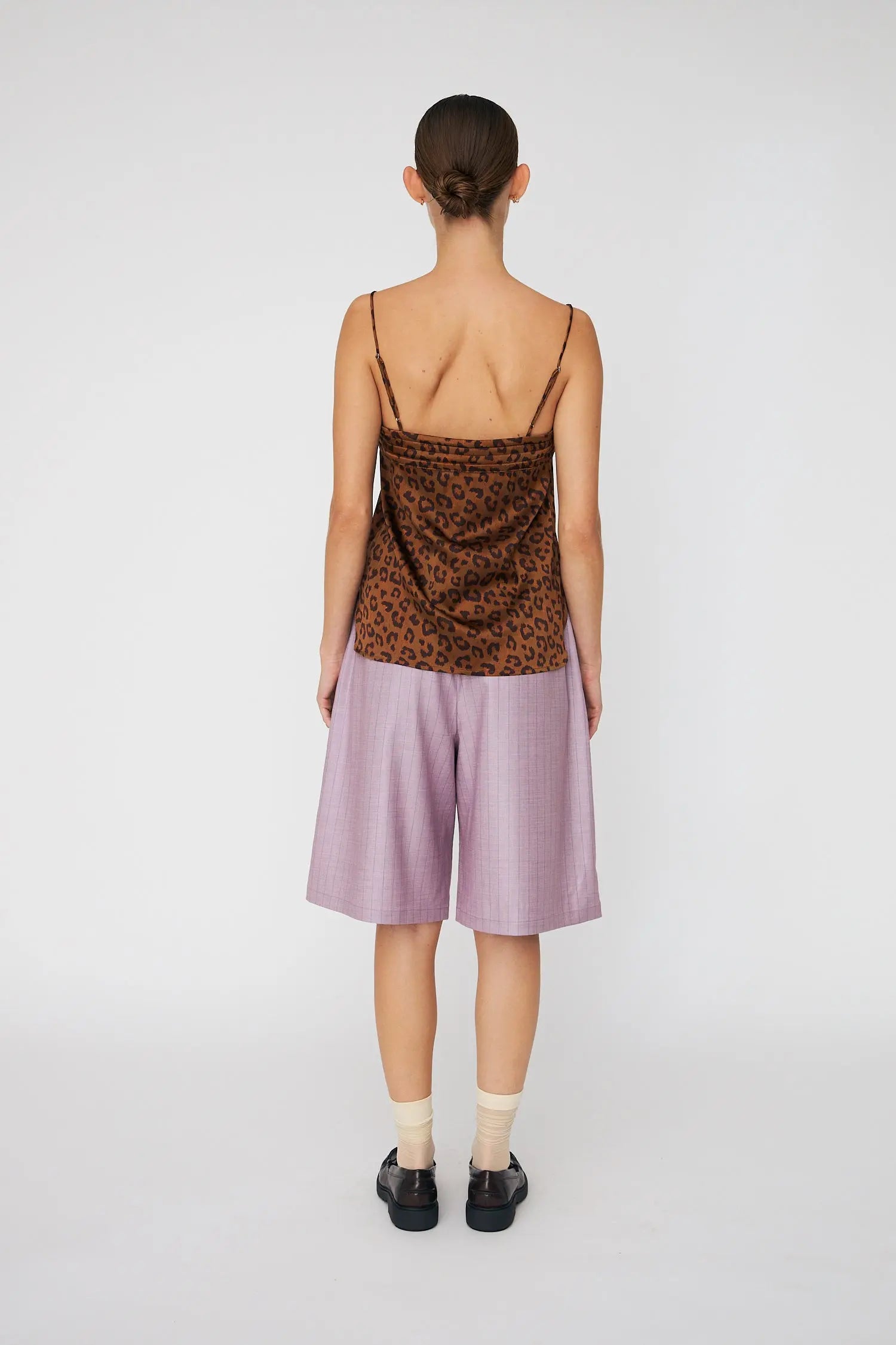 Stella Nova Animal Printed Silk Top Top 081 Leopard