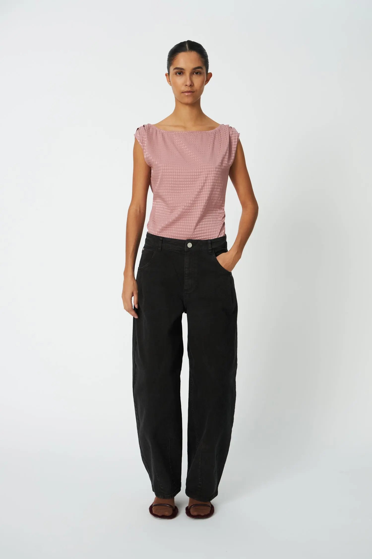 Stella Nova Barrel Fit Jeans Pants 993 Almost black