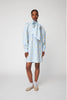 Big Dot Dress with Bow Tie - Light Blue