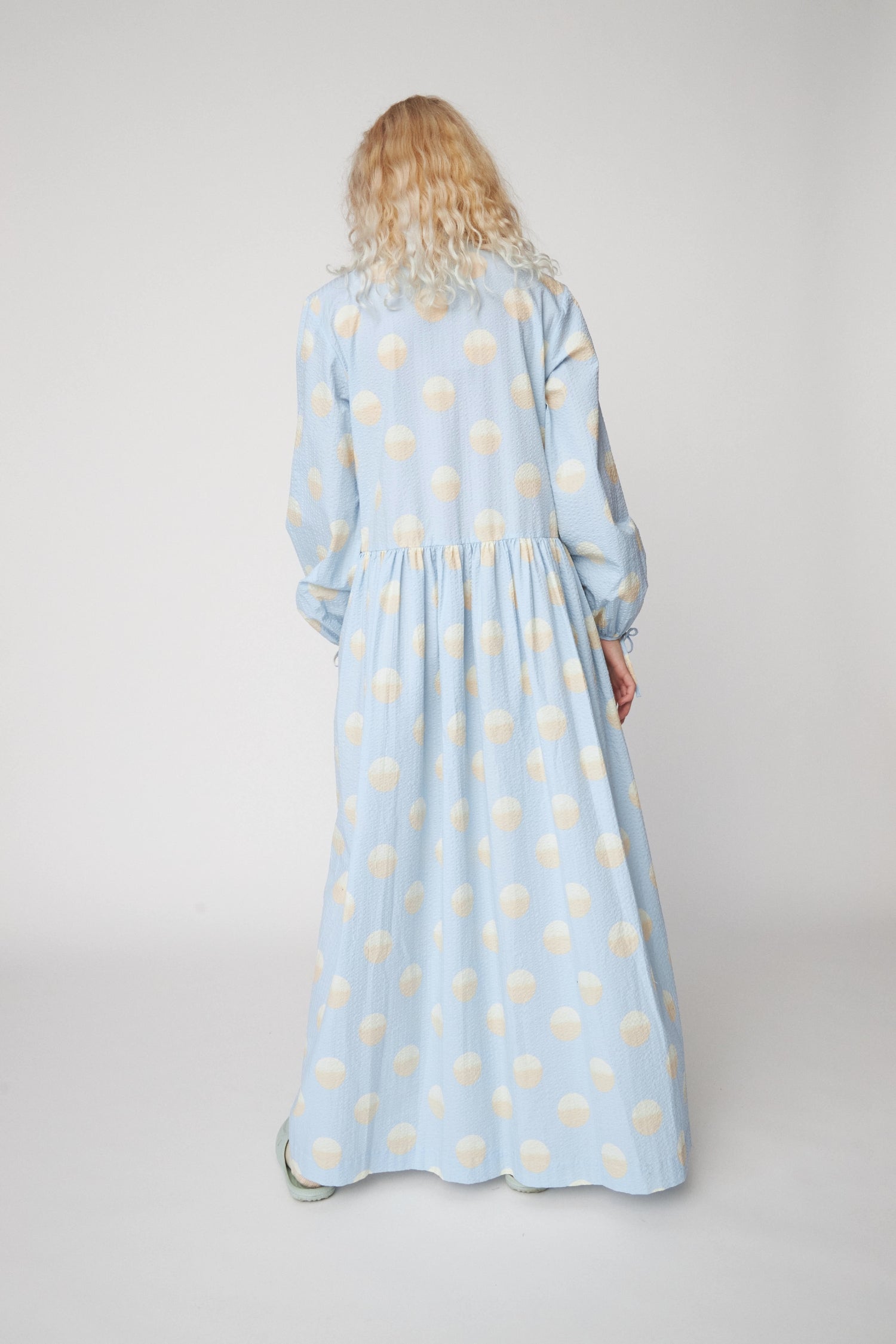 Stella Nova Big Dot Maxi Dress Dress 302 Light Blue