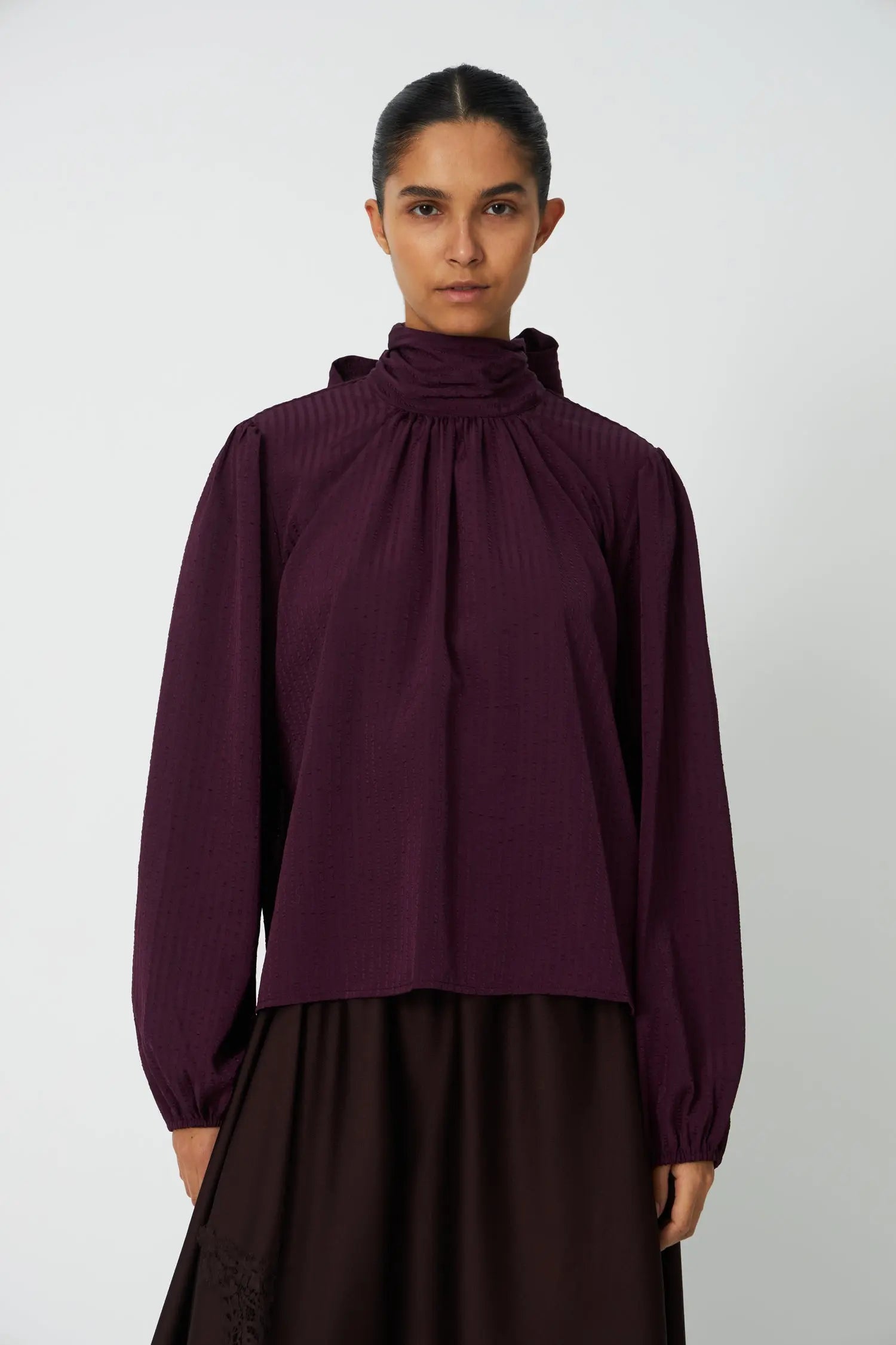 Stella Nova Bow Blouse Blouse 571 Beetroot