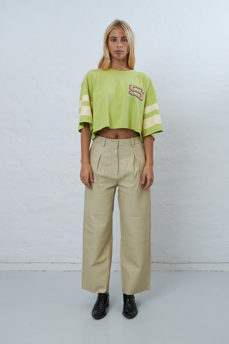 Stella Nova Boxy cropped T-shirt T-shirt 229 Summer Green