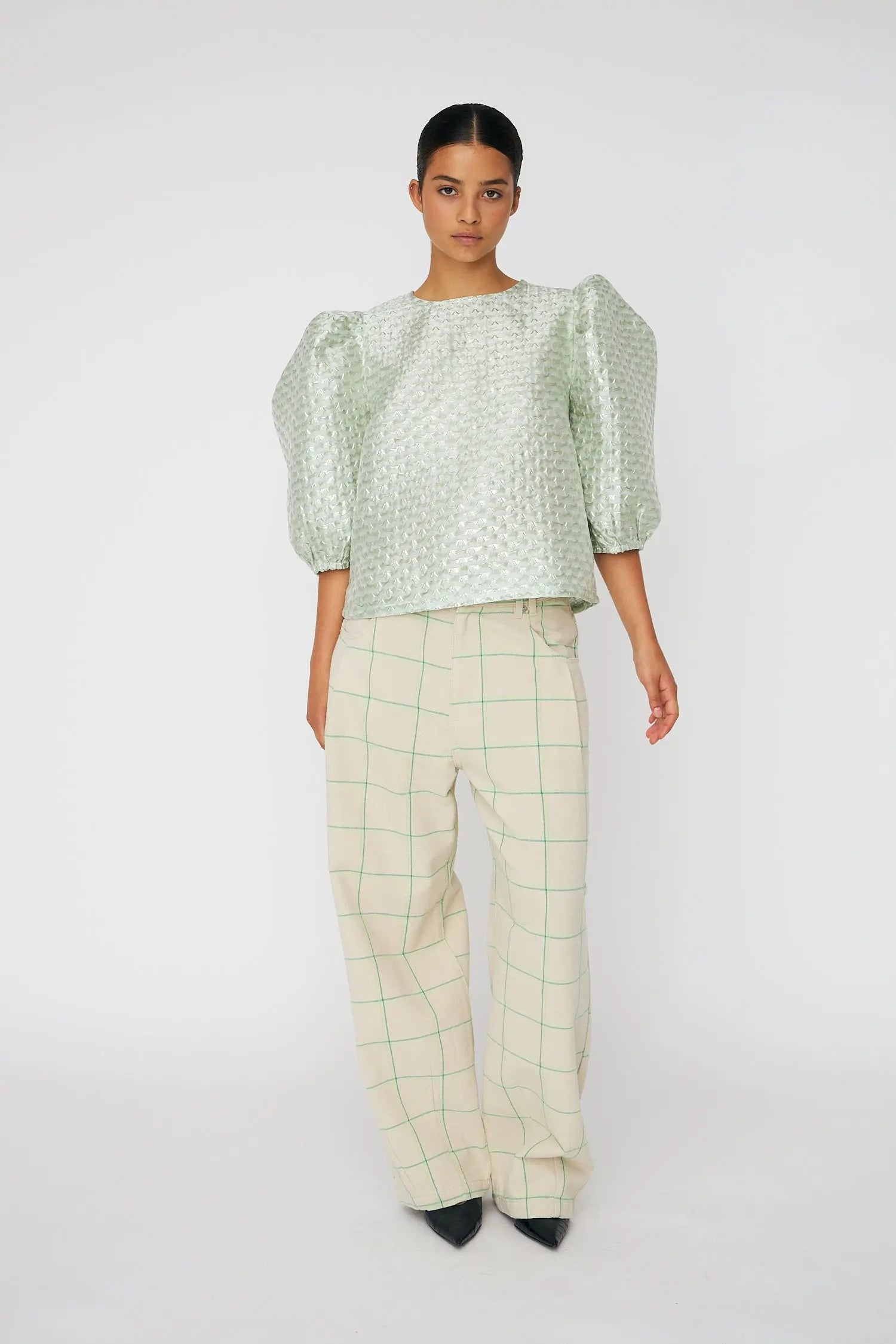 Stella Nova Bubble Blouse Blouse 236 Mint Tea