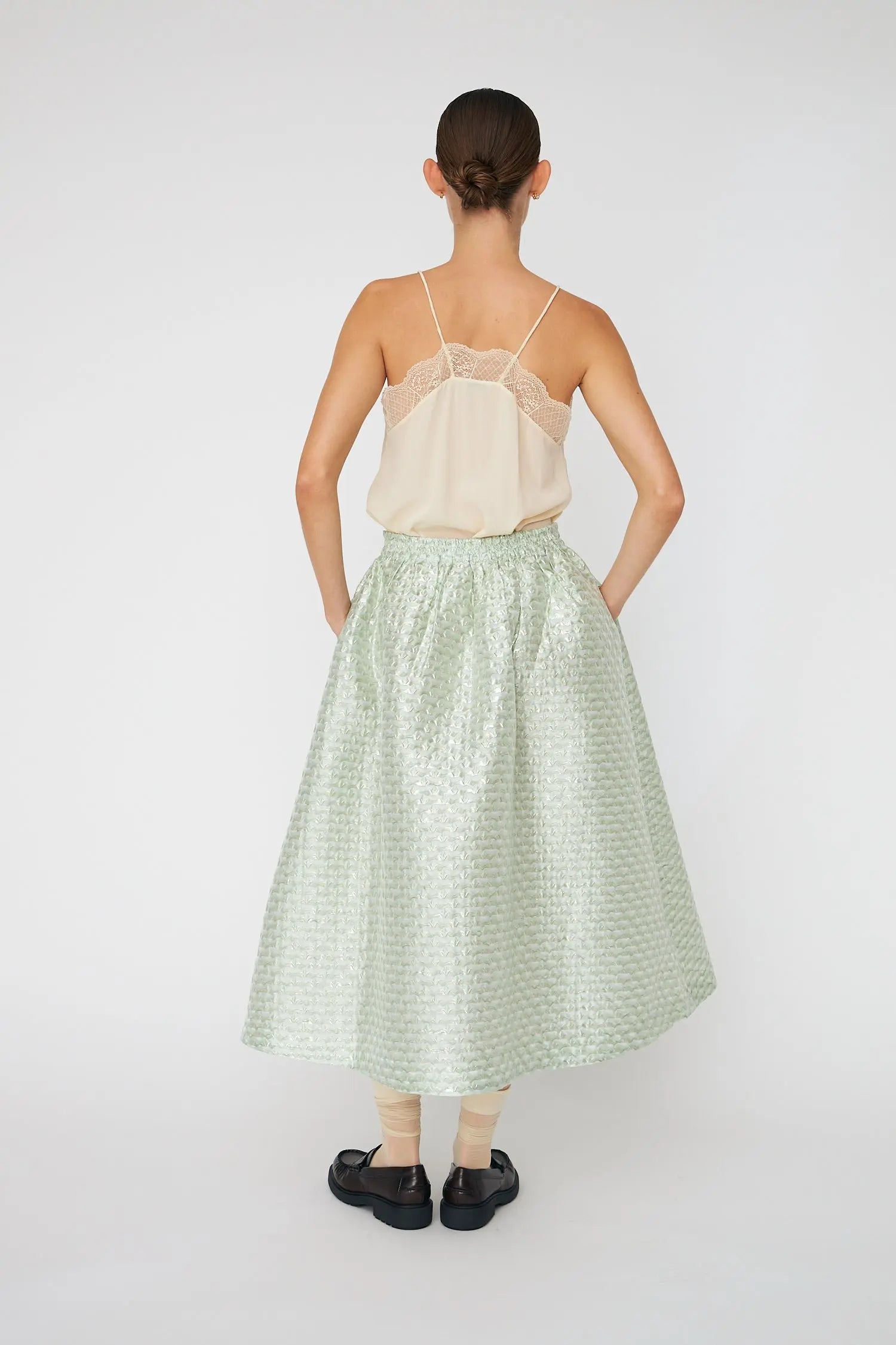 Stella Nova Bubble Midi Skirt Skirt 236 Mint Tea