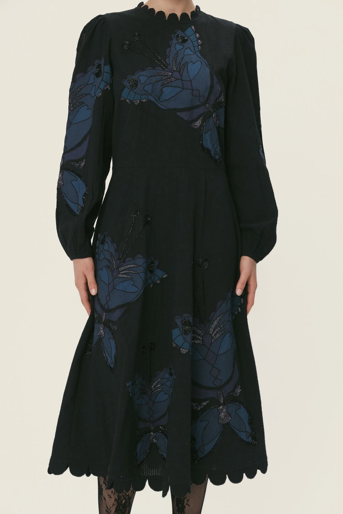 Stella Nova Butterfly Dress Dress 324 Dark Ocean Black
