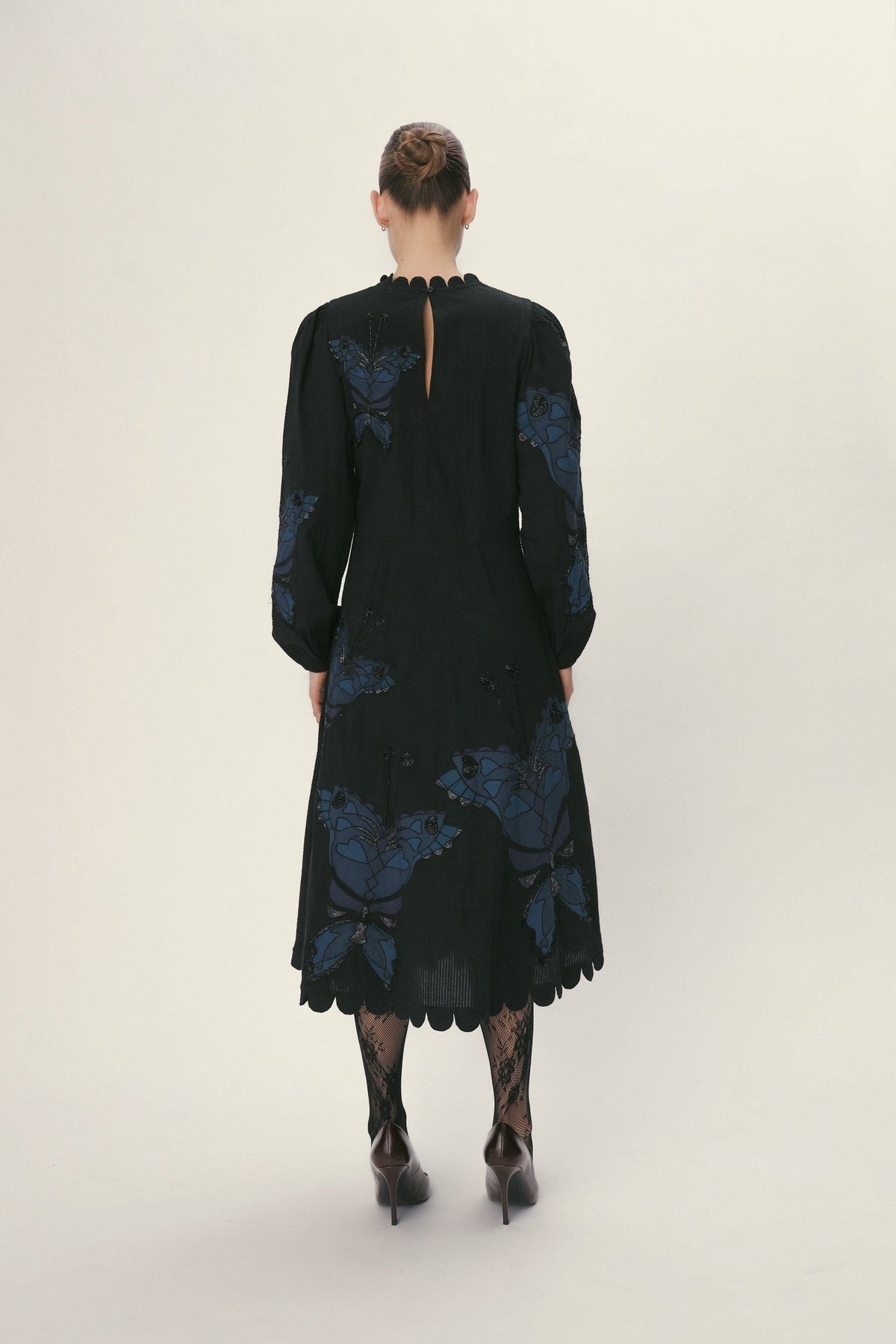 Stella Nova Butterfly Dress Dress 324 Dark Ocean Black
