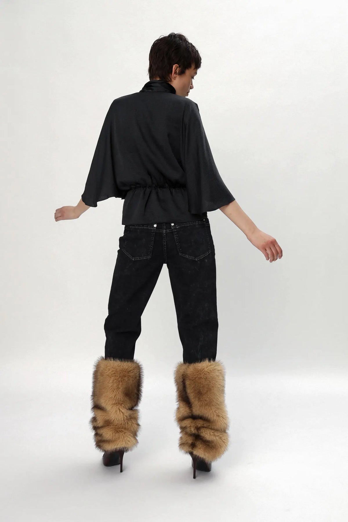 Stella Nova Butterfly Sleeved Blouse Blouse 999 Black