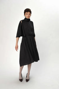 Butterfly Sleeved Dress - Black