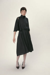 Butterfly Sleeved Dress - Black