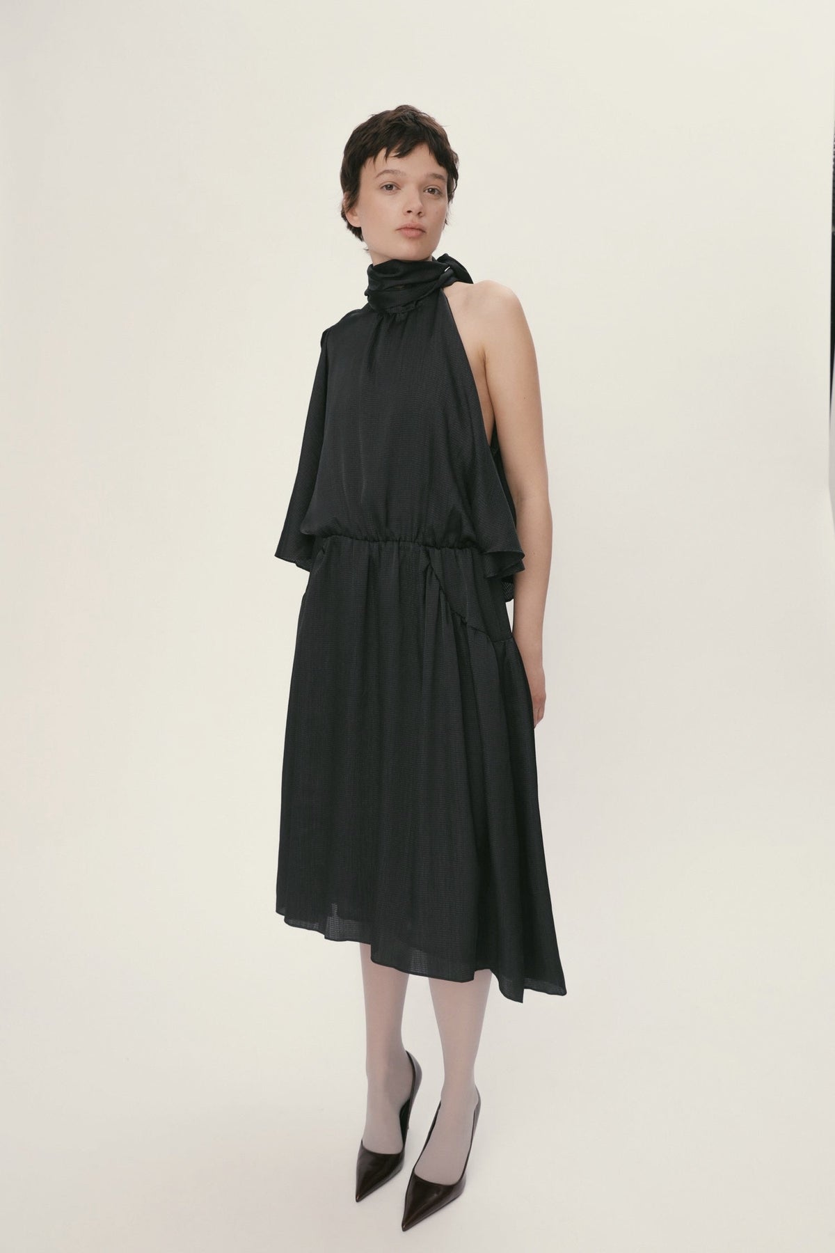 Stella Nova Butterfly Sleeved Dress Dress 999 Black