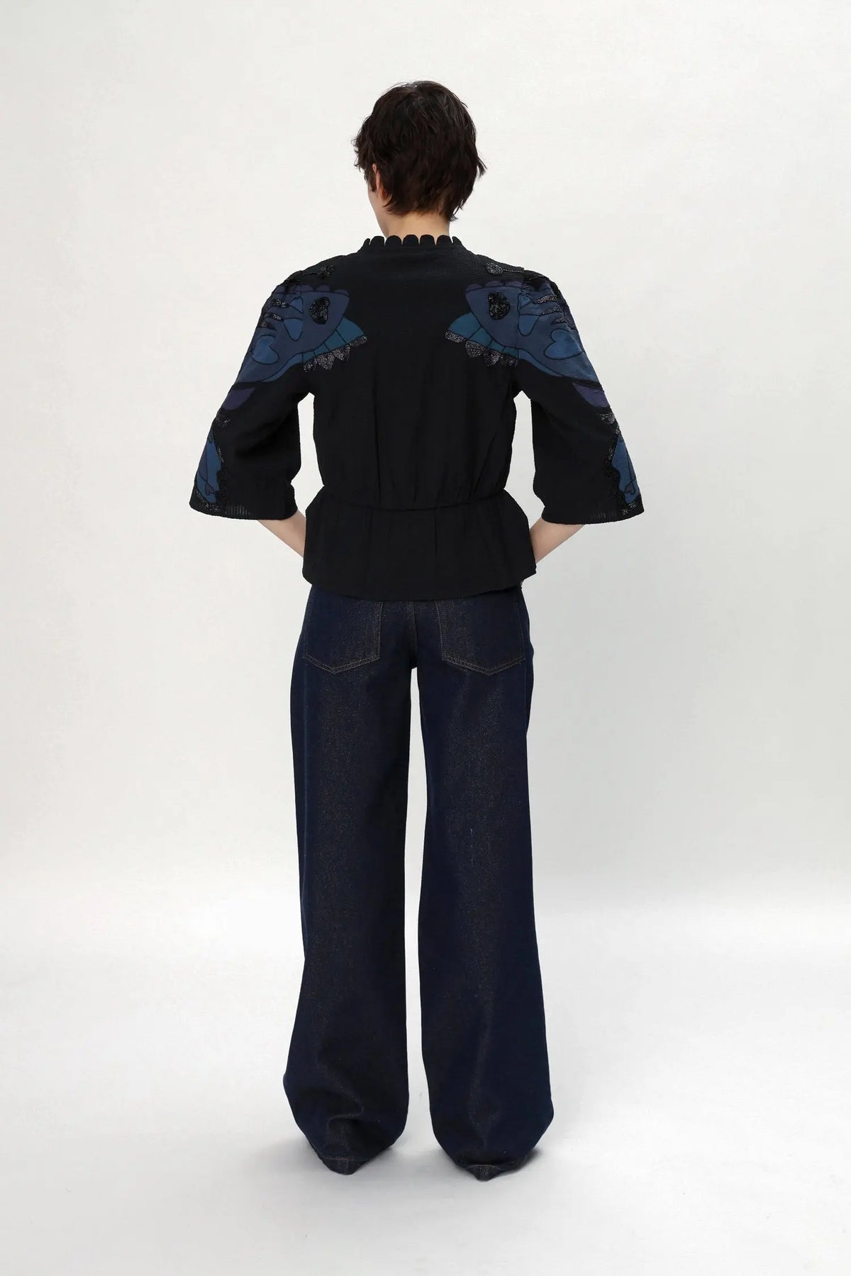 Stella Nova Butterfly Top Top 324 Dark Ocean Black