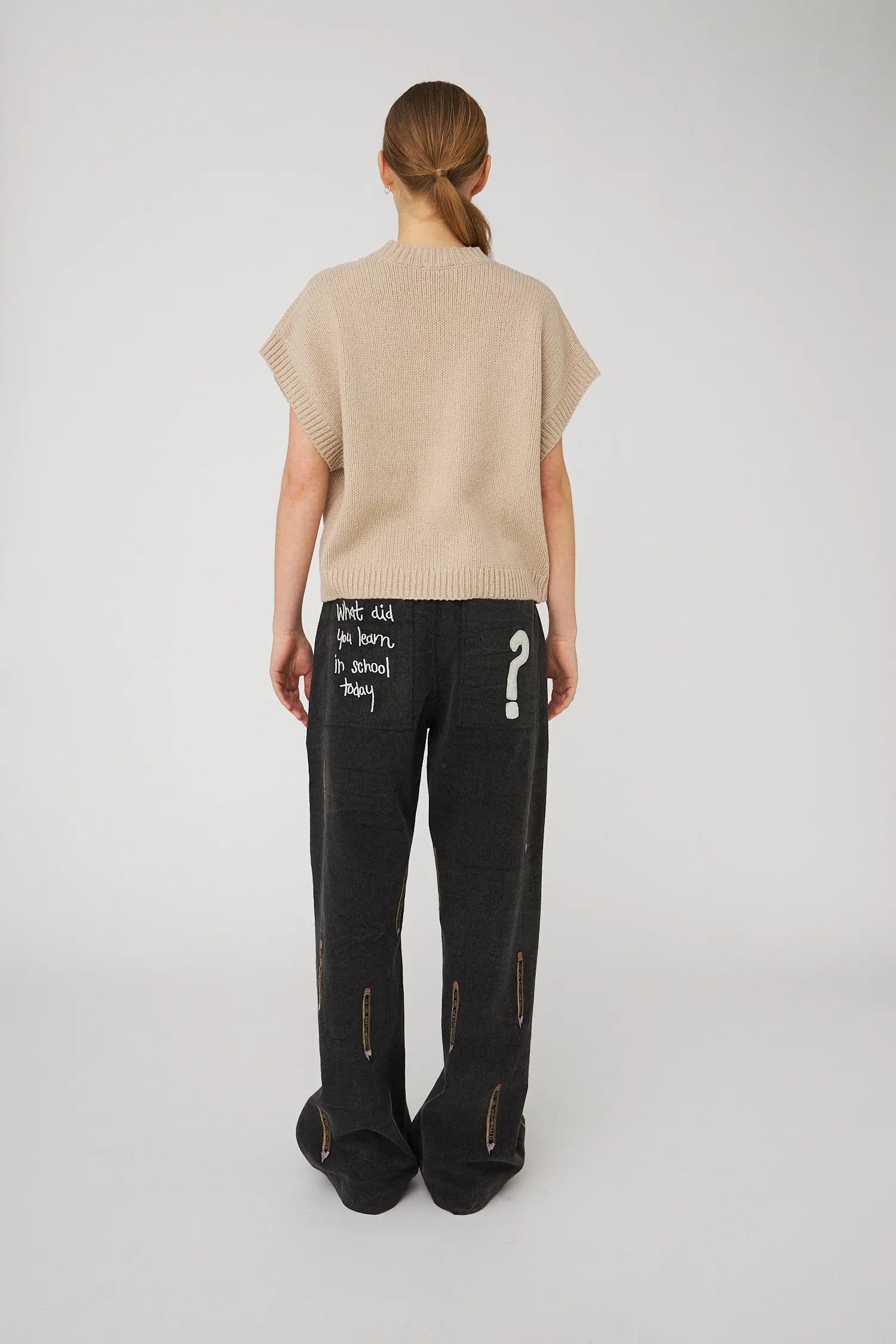 Hella / ヘラ SLAB KNIT COCOON VEST camel Hella / ヘラ SLAB KNIT COCOON VEST camel