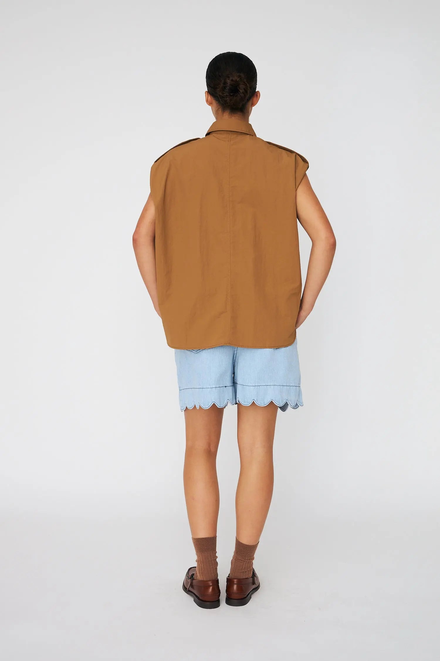 Stella Nova Caravan Shirt-Top Shirt 079 Camel Brown