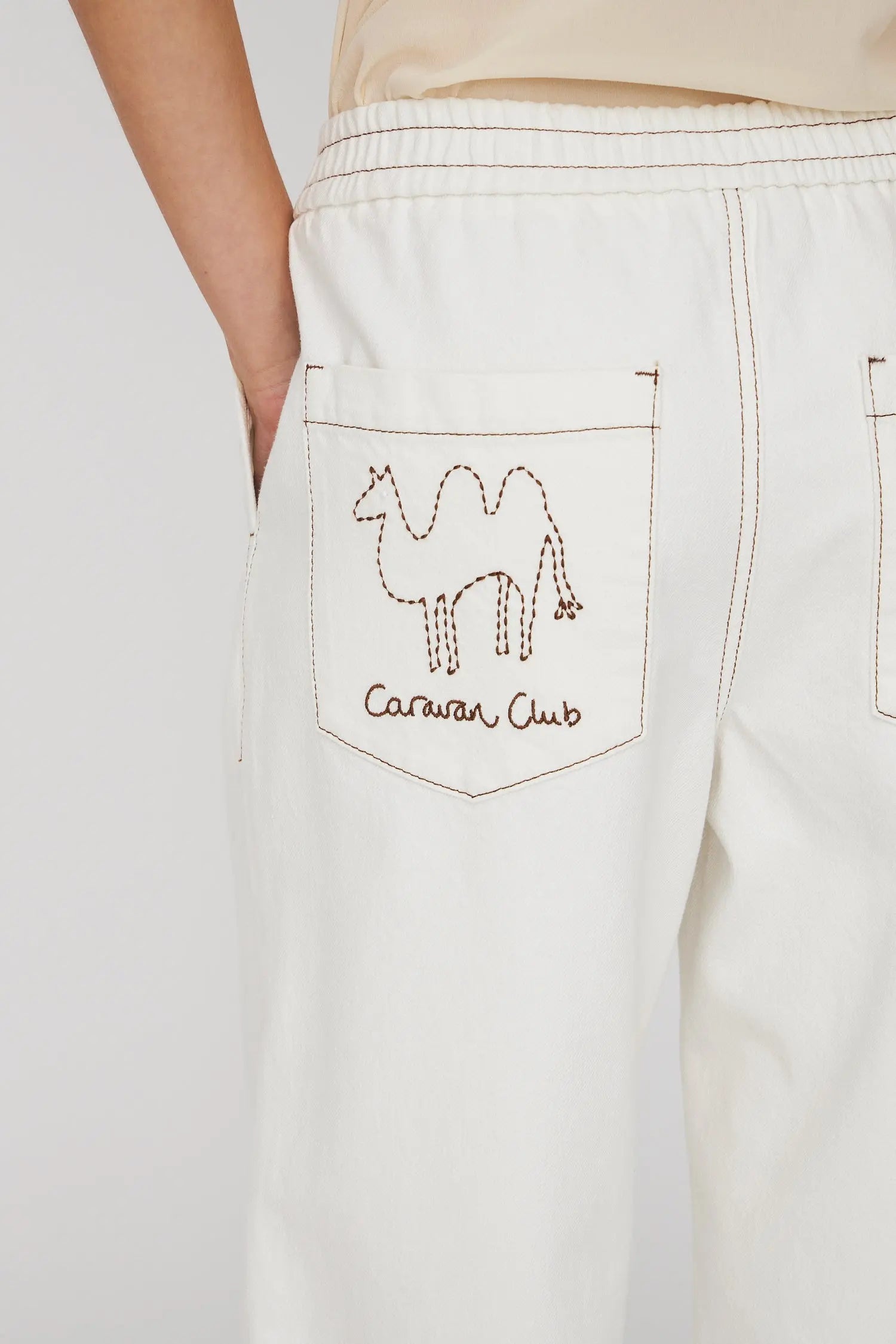 Stella Nova Carrot Shape Pants Pants 001 White