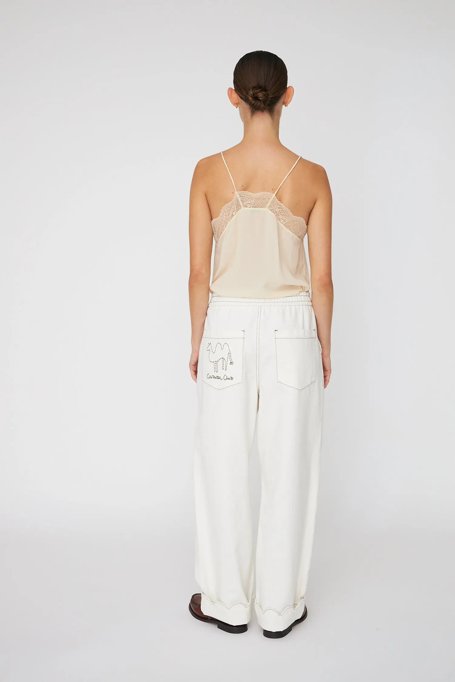 Stella Nova Carrot Shape Pants Pants 001 White