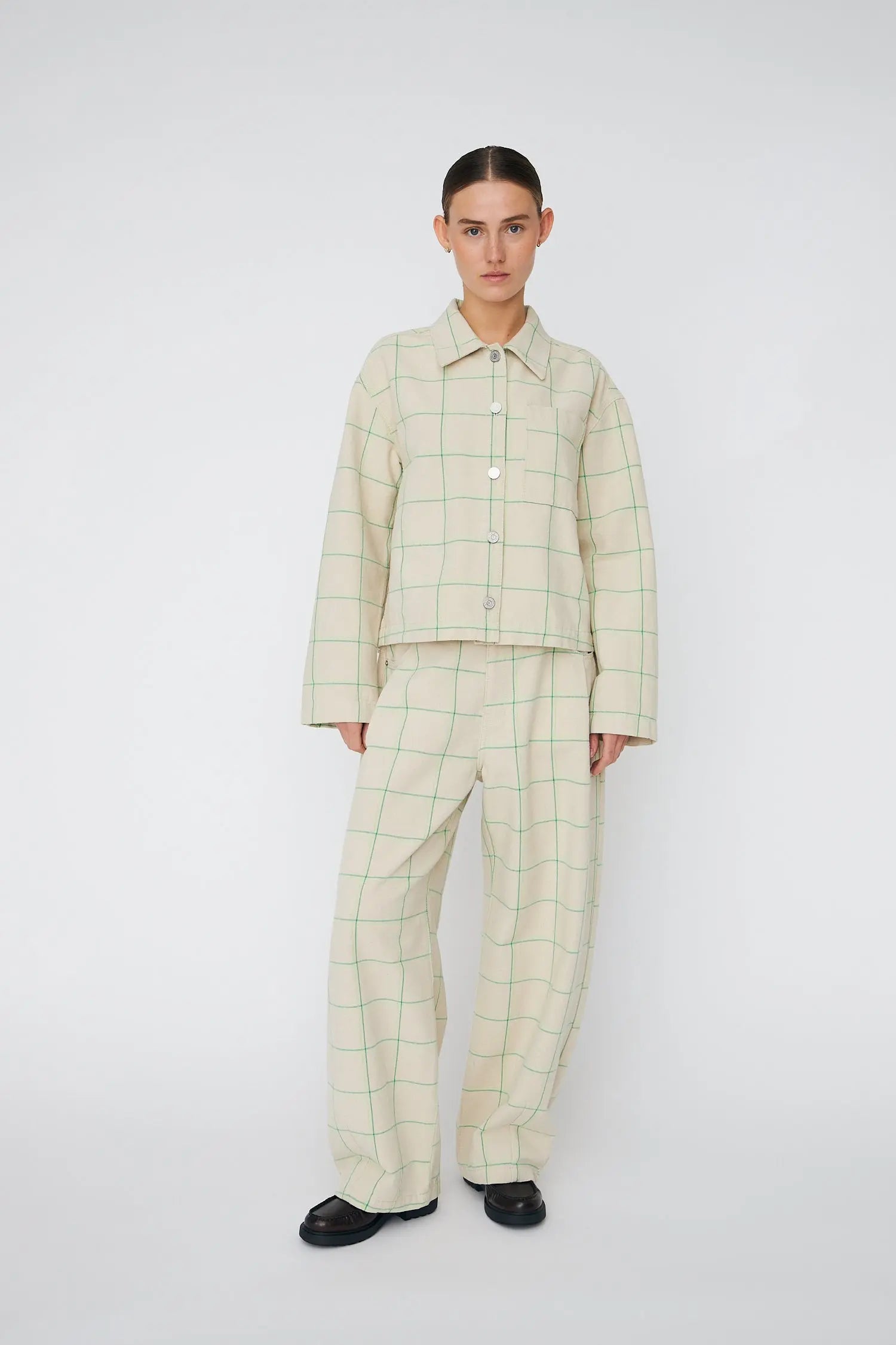 Stella Nova Checked Shirt Shirt 020 Creme Check