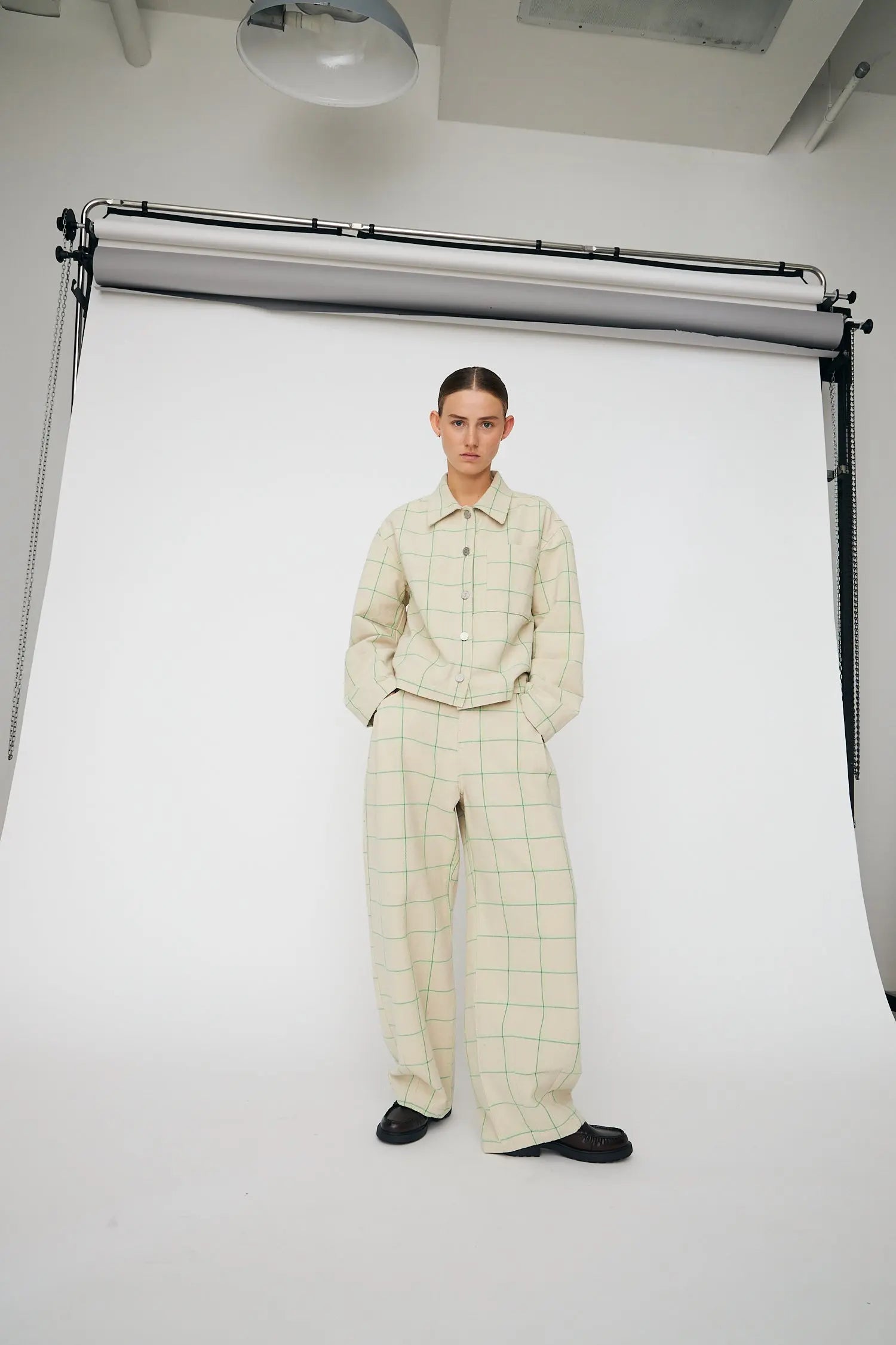 Stella Nova Checked Shirt Shirt 020 Creme Check