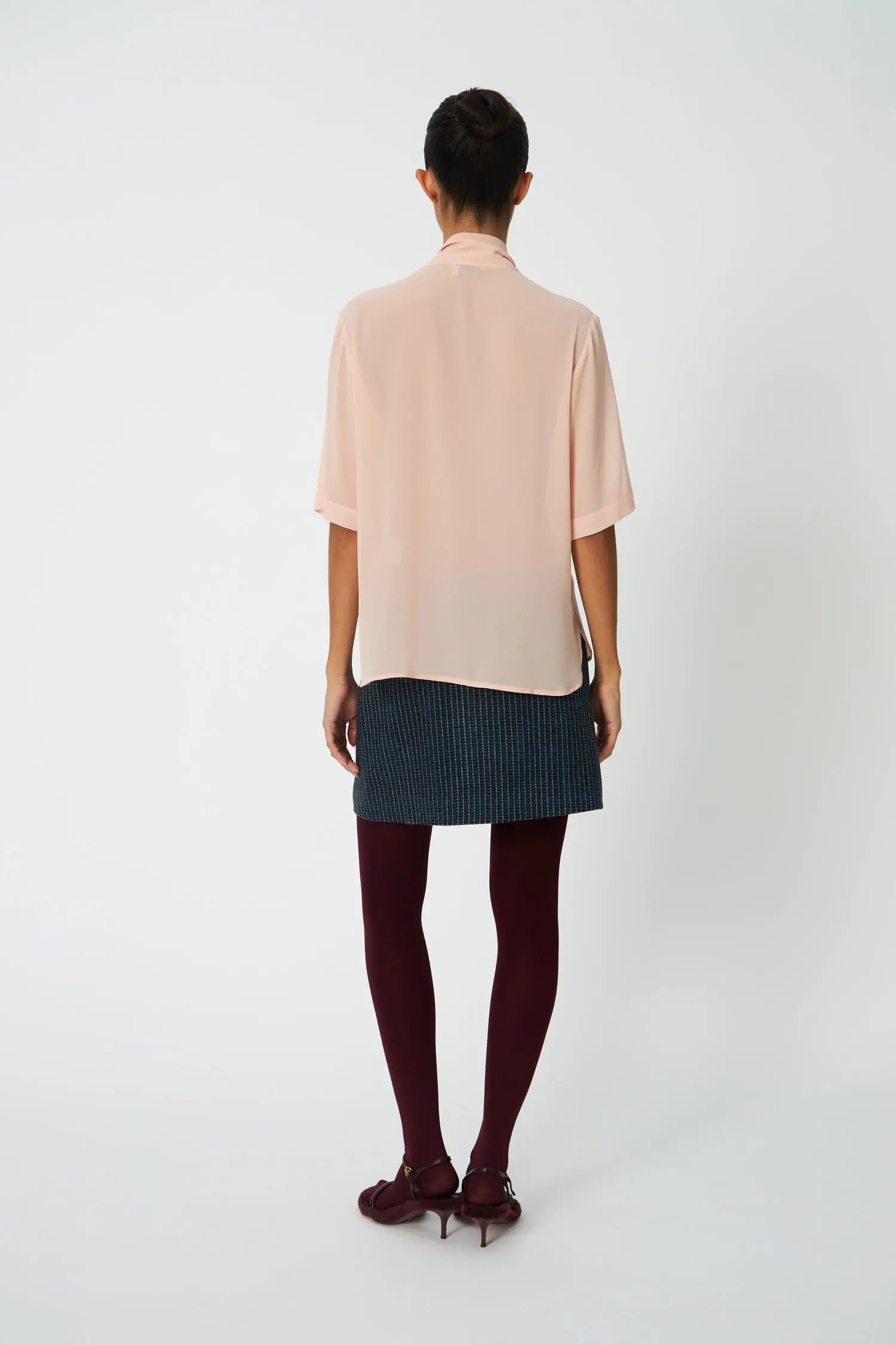 Stella Nova Chiffon Shirt with tie band Shirt 662 Soft Pink