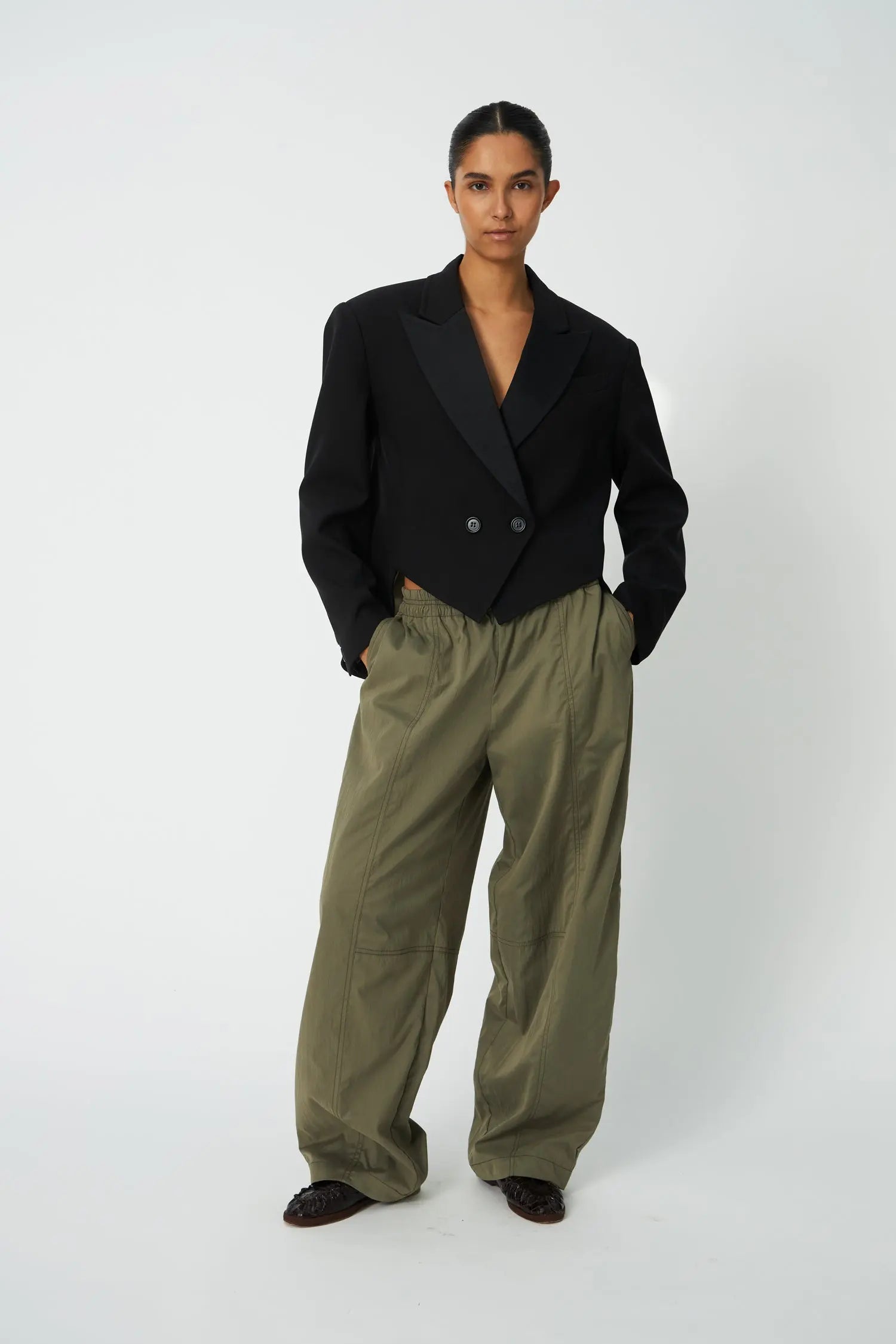 Stella Nova Combat Pants Low-Waist Pants 205 Dust Olive