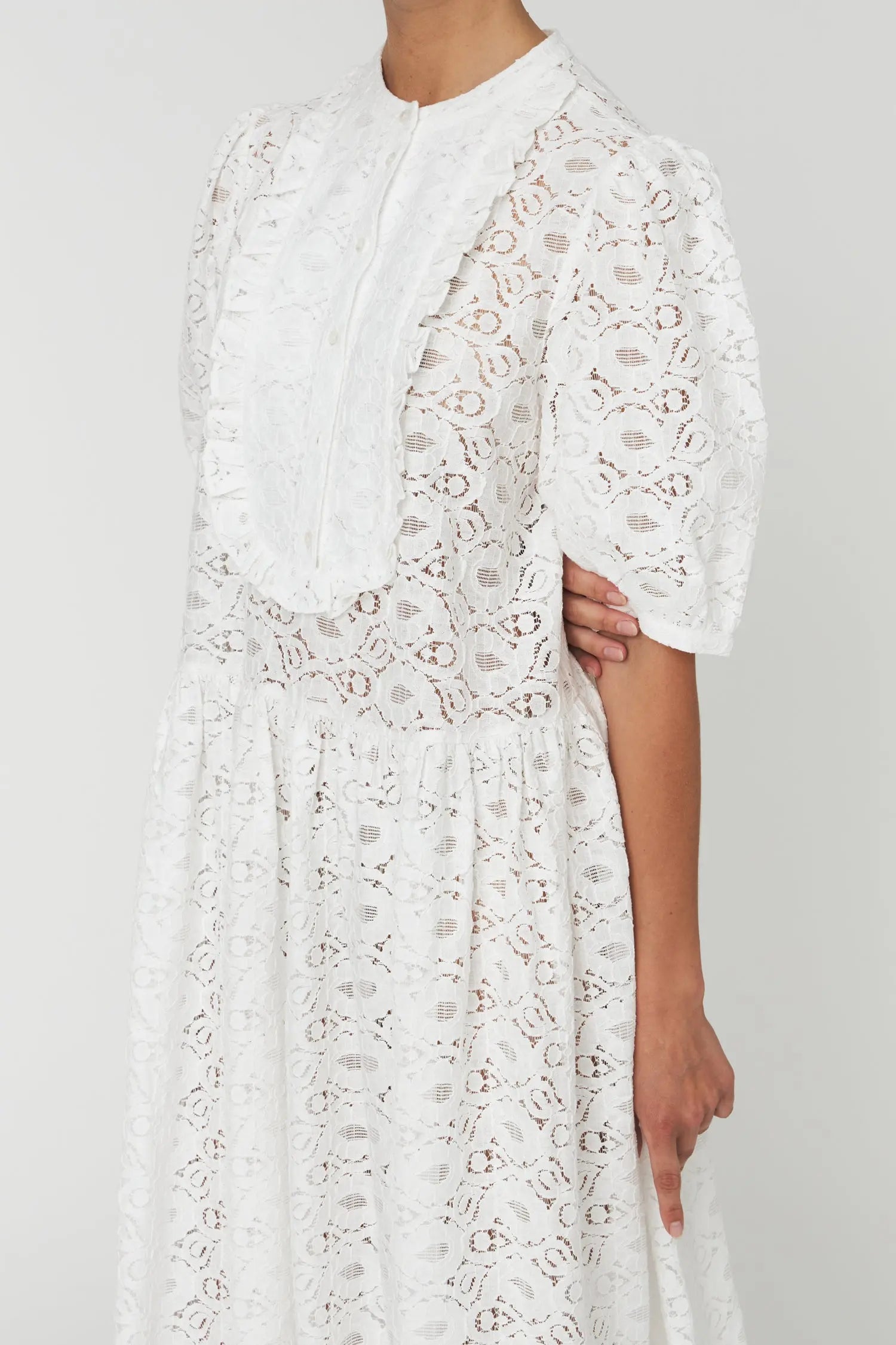 Stella Nova Cotton Lace Dress Dress 001 White