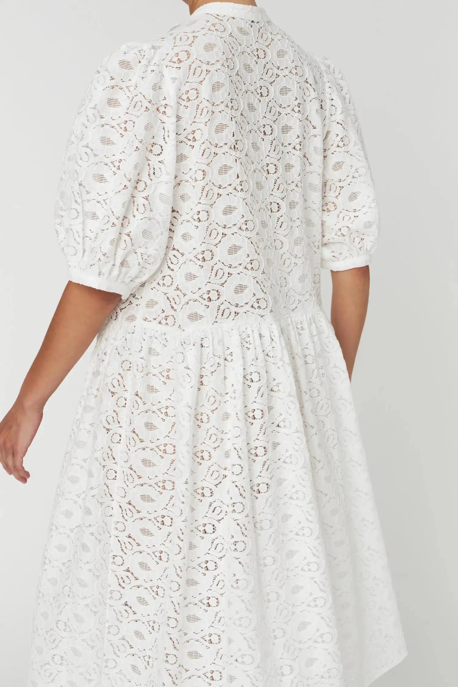 Stella Nova Cotton Lace Dress Dress 001 White
