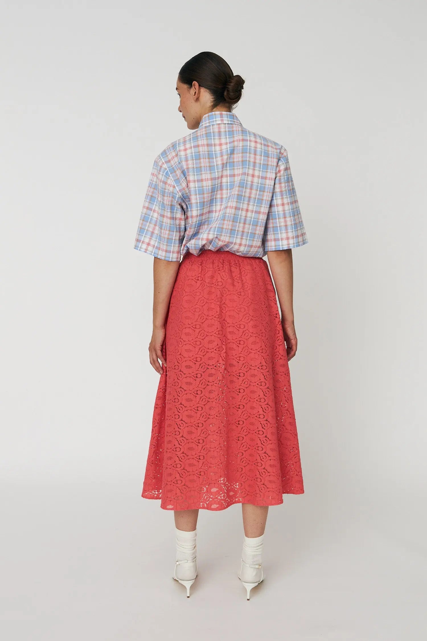 Stella Nova Cotton Lace Skirt Skirt 671 Summer Coral