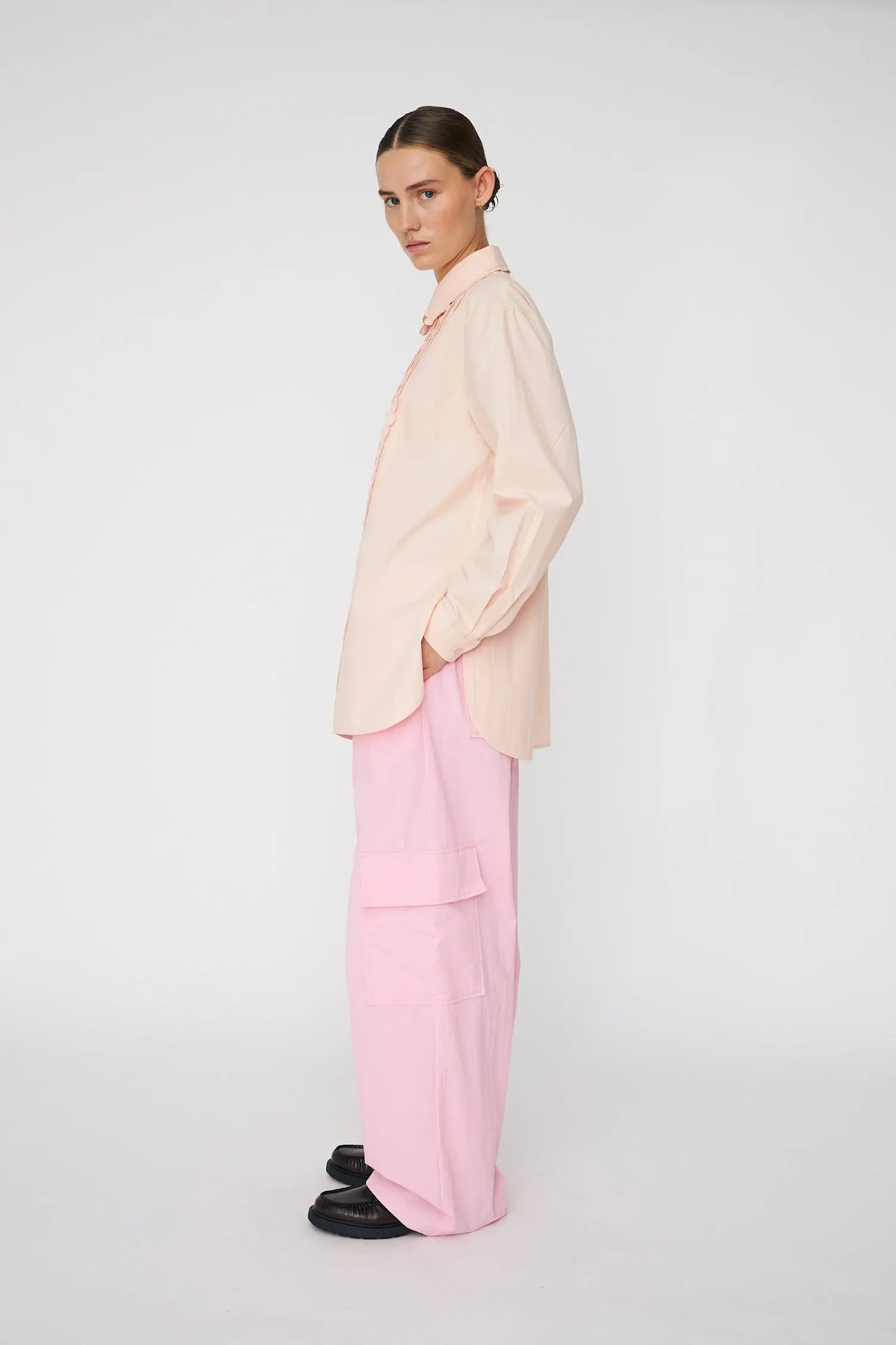Stella Nova Cotton Poplin Shirt Shirt 026 Soft Powder