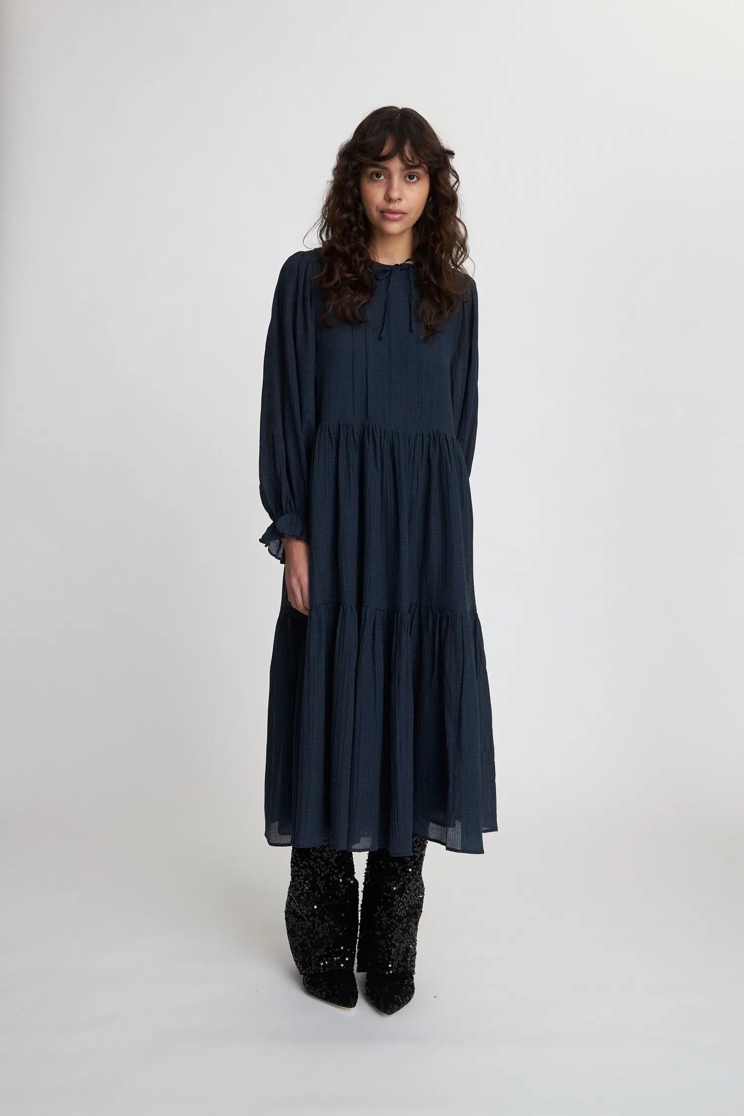 Crispy dress - Navy