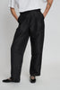 Crispy pleated pant - Black