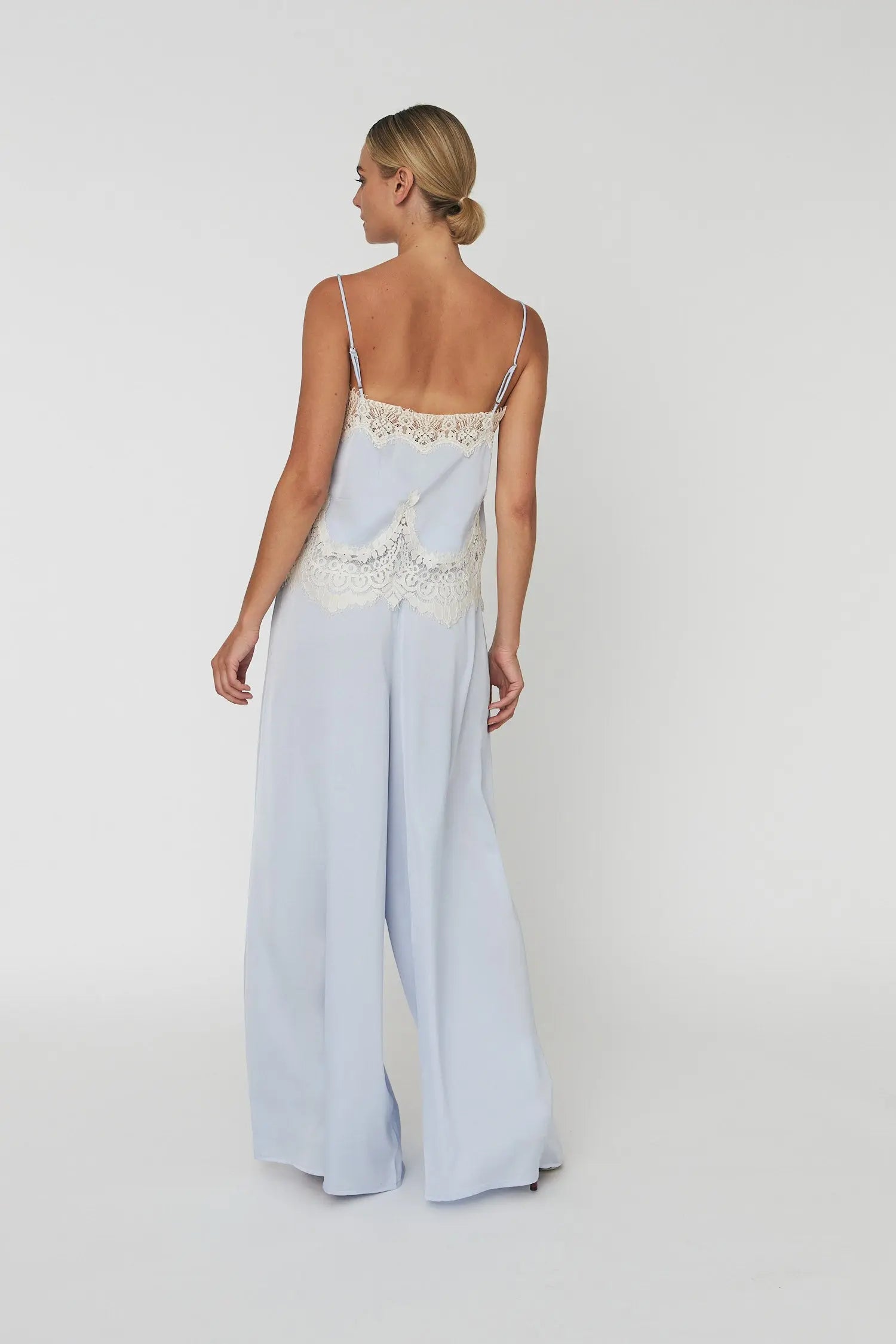 Stella Nova Delicate Lace Top Top 307 Dust Blue