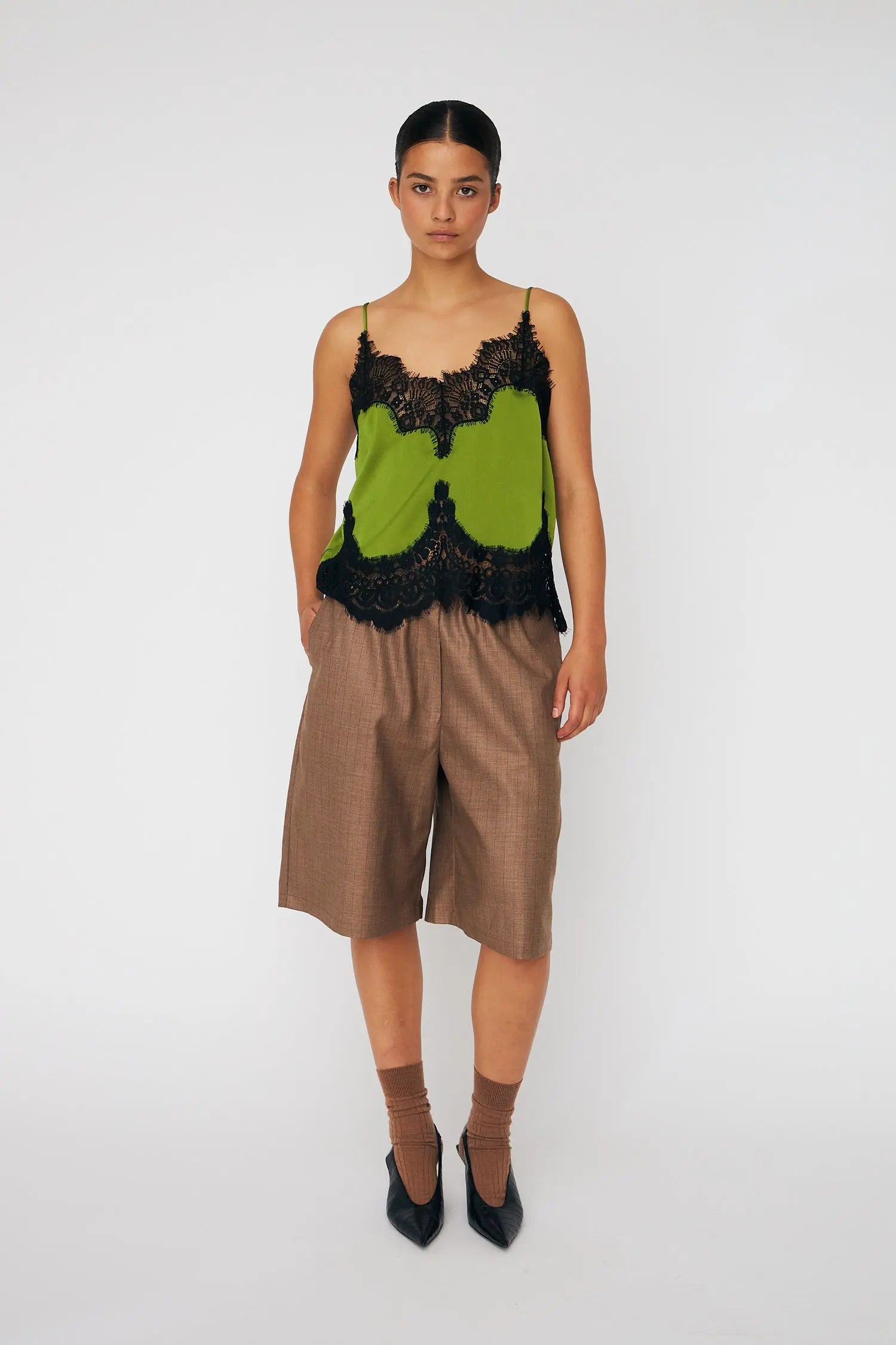 Stella Nova Delicate Lace Top Top 212 Green Flash