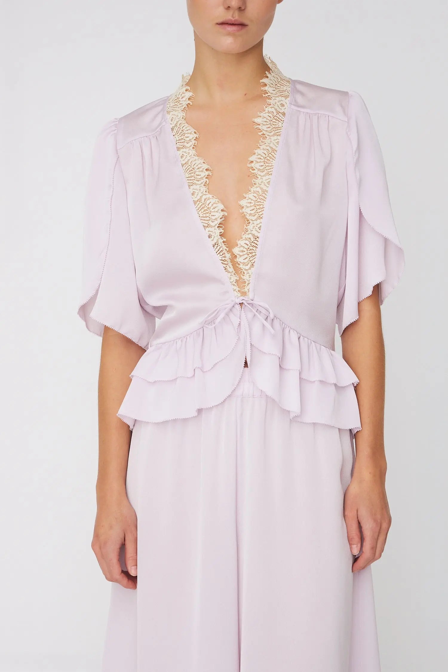 Stella Nova Delicate Tieband Blouse Blouse 523 Light Purple