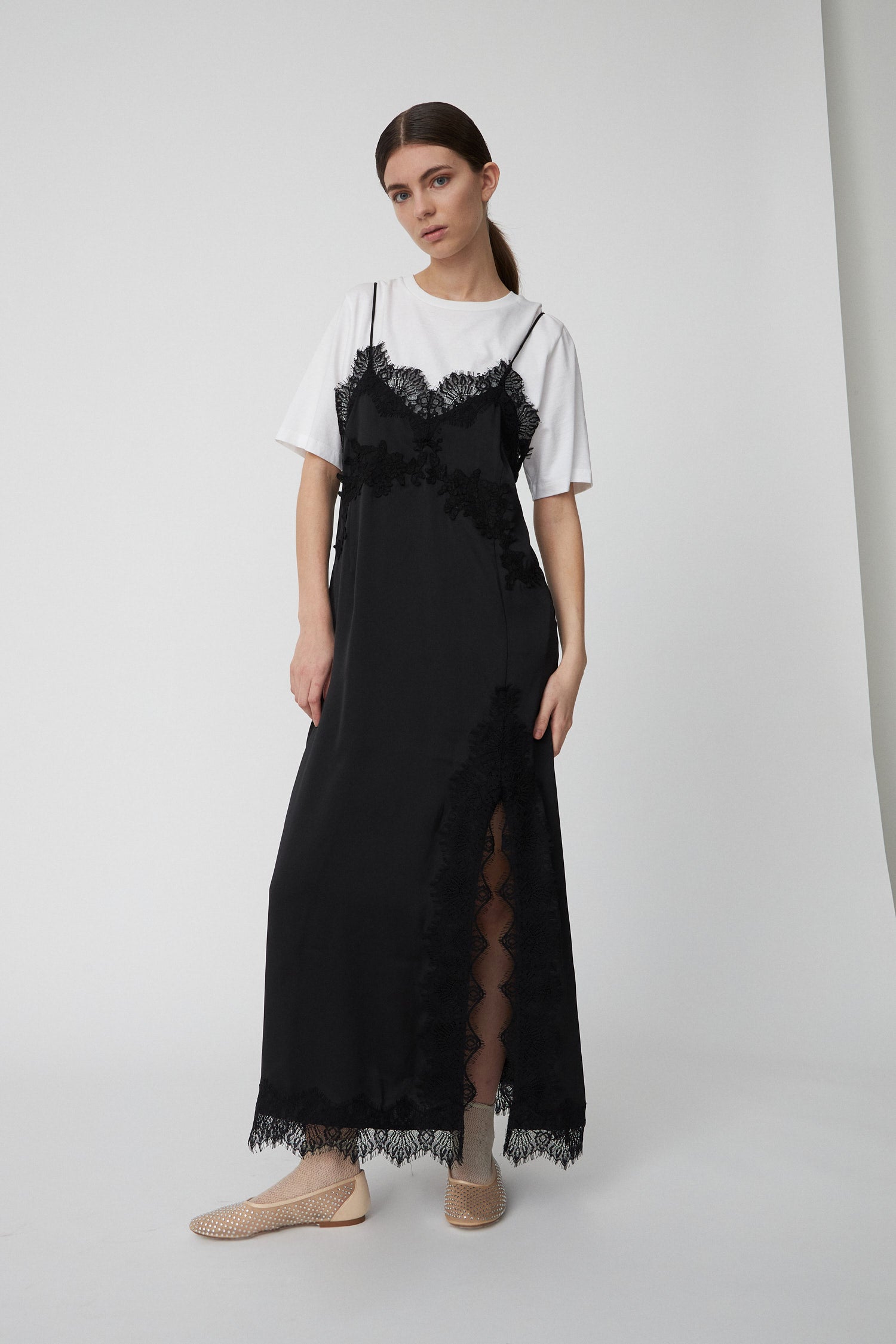 Stella Nova Delicate Lace Dress Dress 999 Black