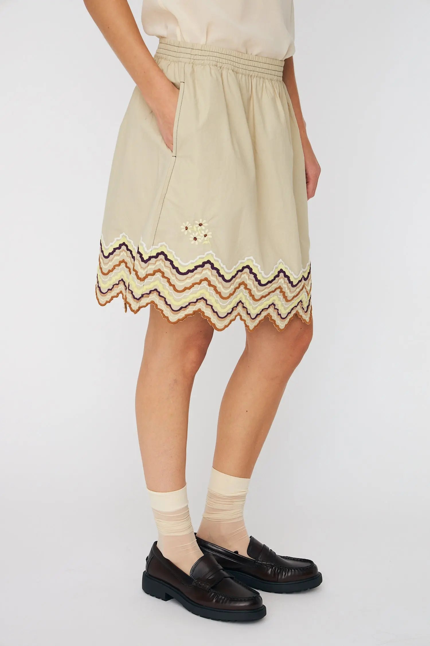 Stella Nova Embroidered Skirt Skirt 198 Army Touch