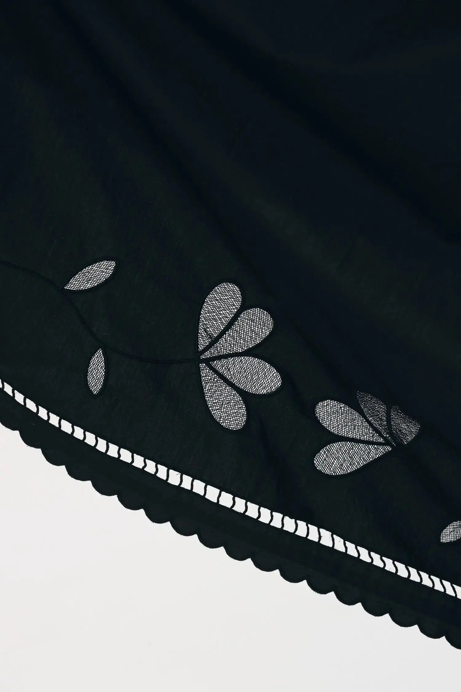 Stella Nova Embroidery Anglaise Maxi Strap Dress Dress 999 Black
