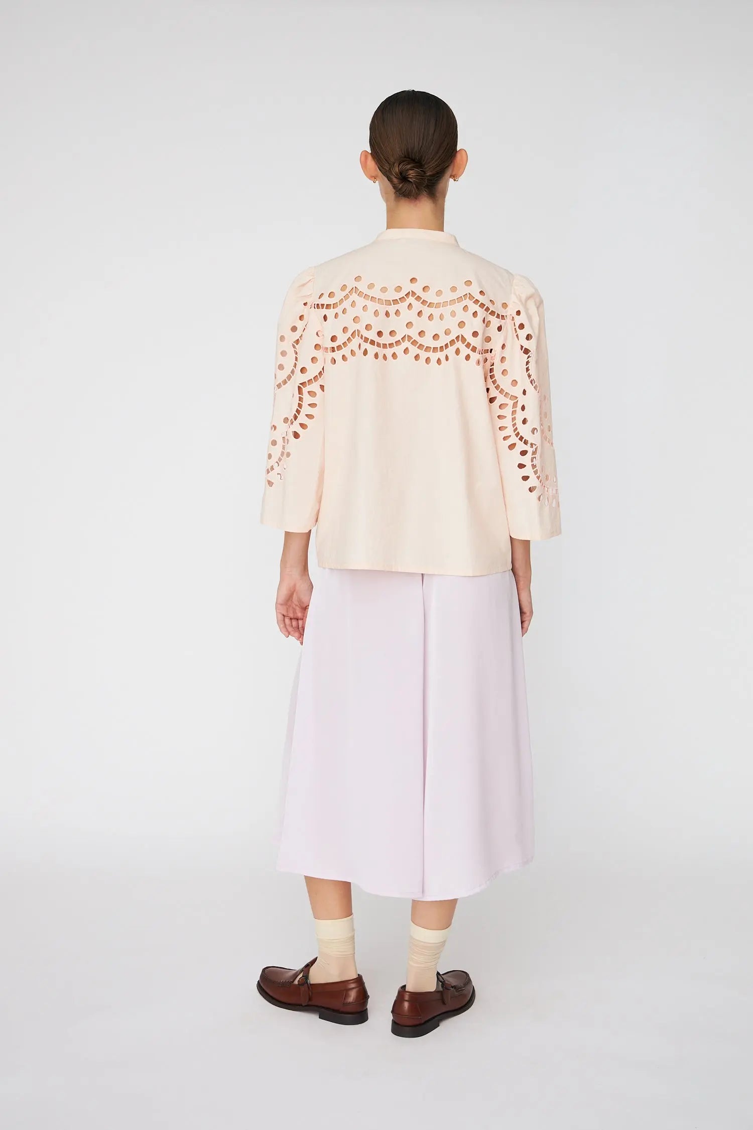 Stella Nova Embroidery Anglaise Shirt Shirt 026 Soft Powder