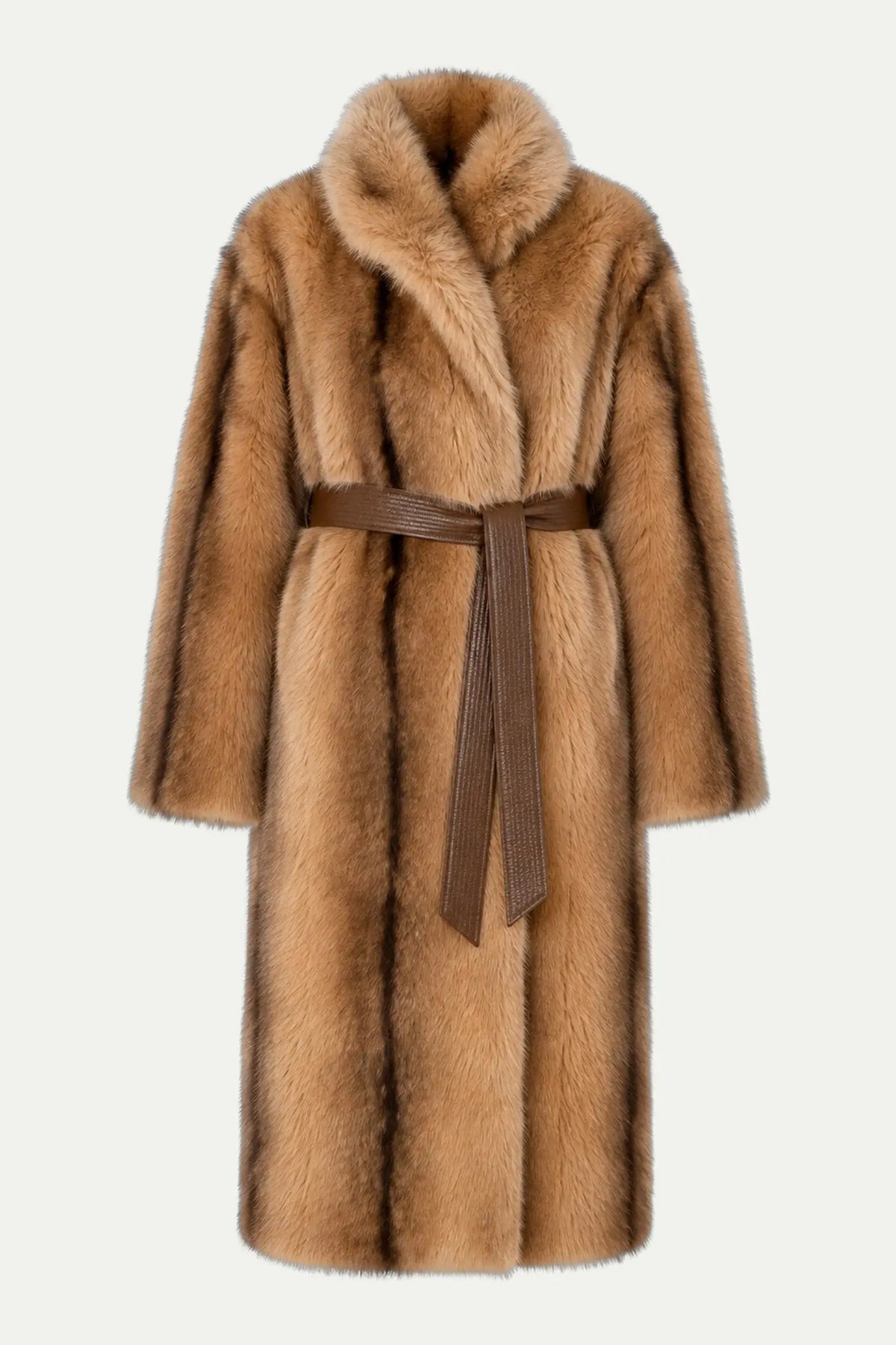 Stella Nova Faux Fur Coat Coat 862 Soft Brown