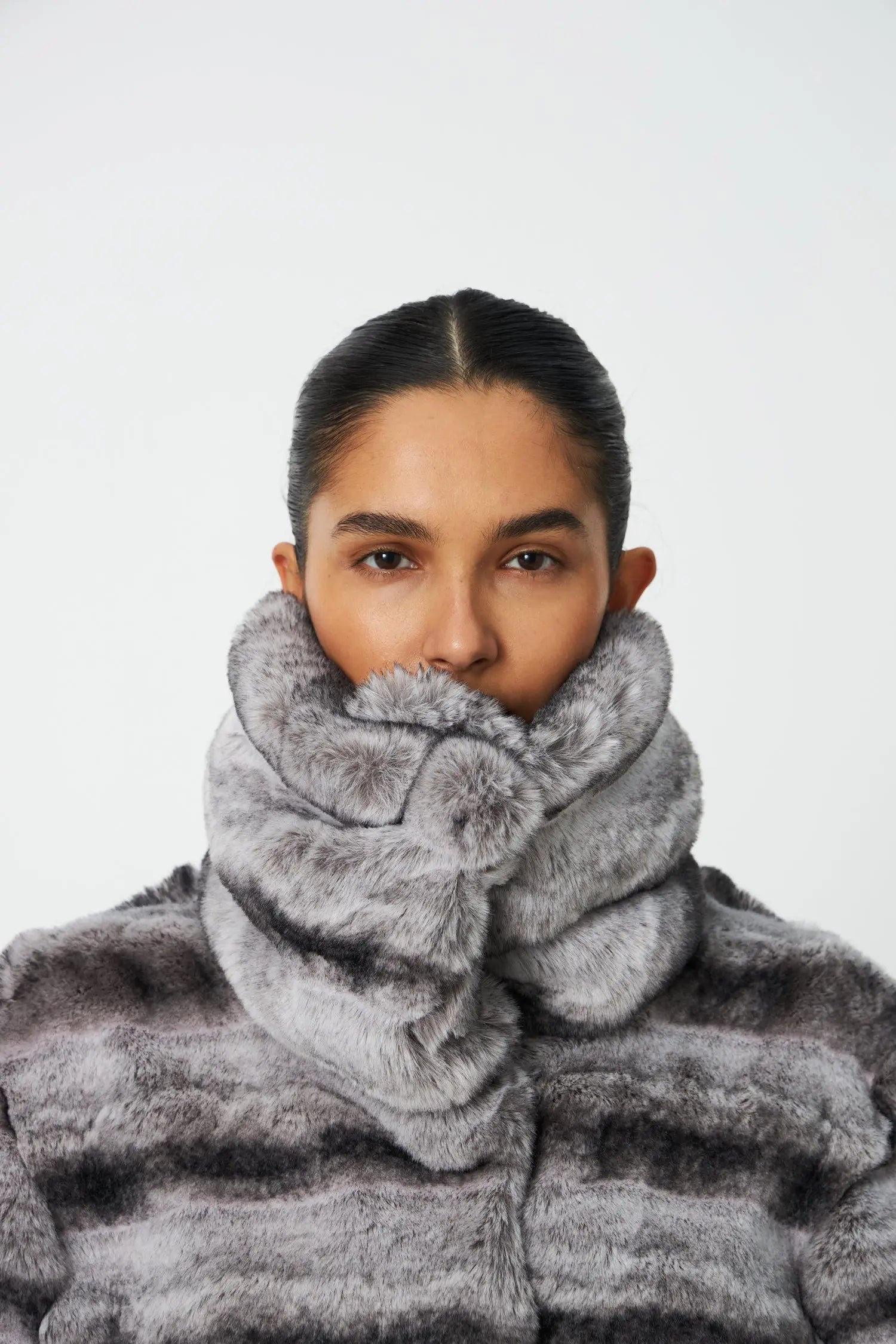 Stella Nova Faux Fur Jacket Jacket 292 Fall Grey