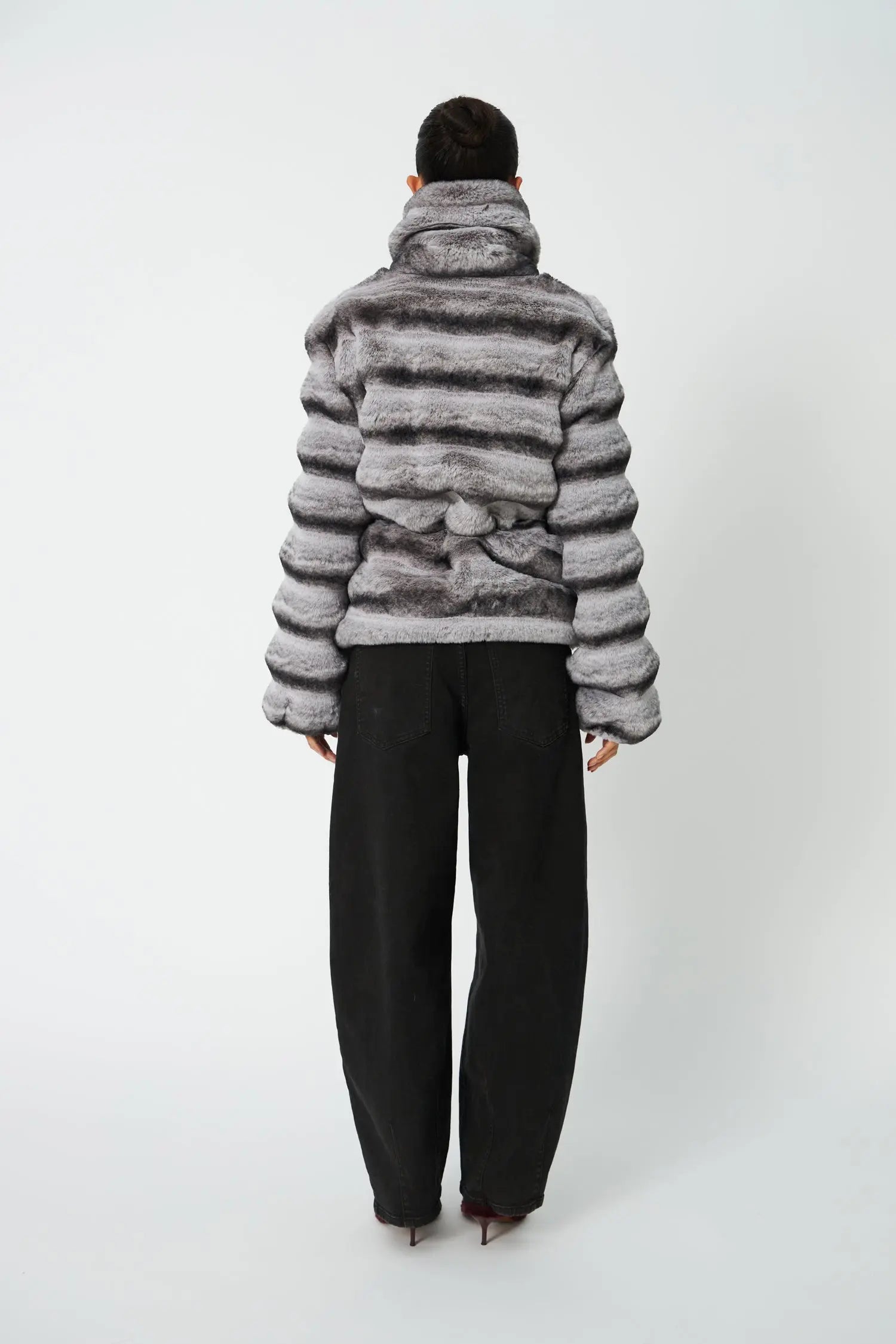 Stella Nova Faux Fur Jacket Jacket 292 Fall Grey