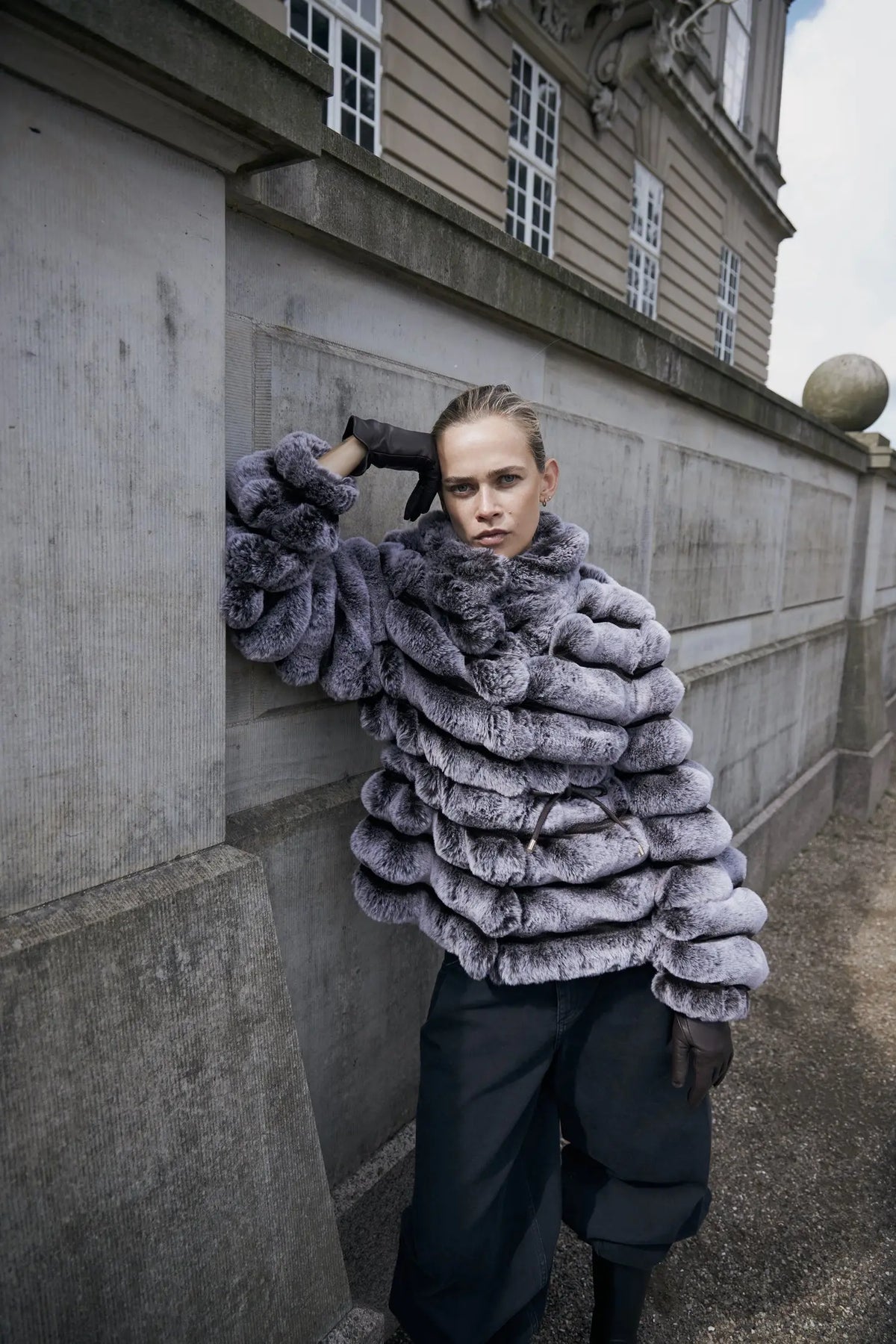 Stella Nova Faux Fur Jacket Jacket 292 Fall Grey