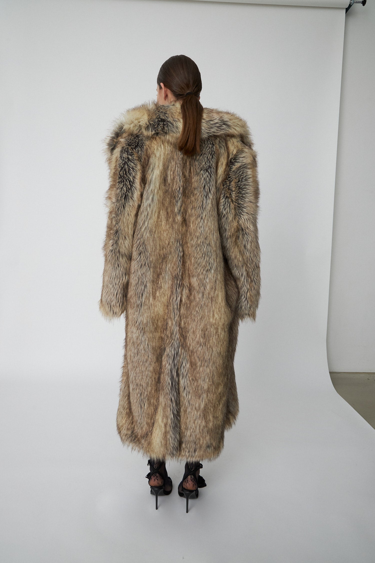 Stella Nova Faux Fur Coat Coat 178 Warm Nature