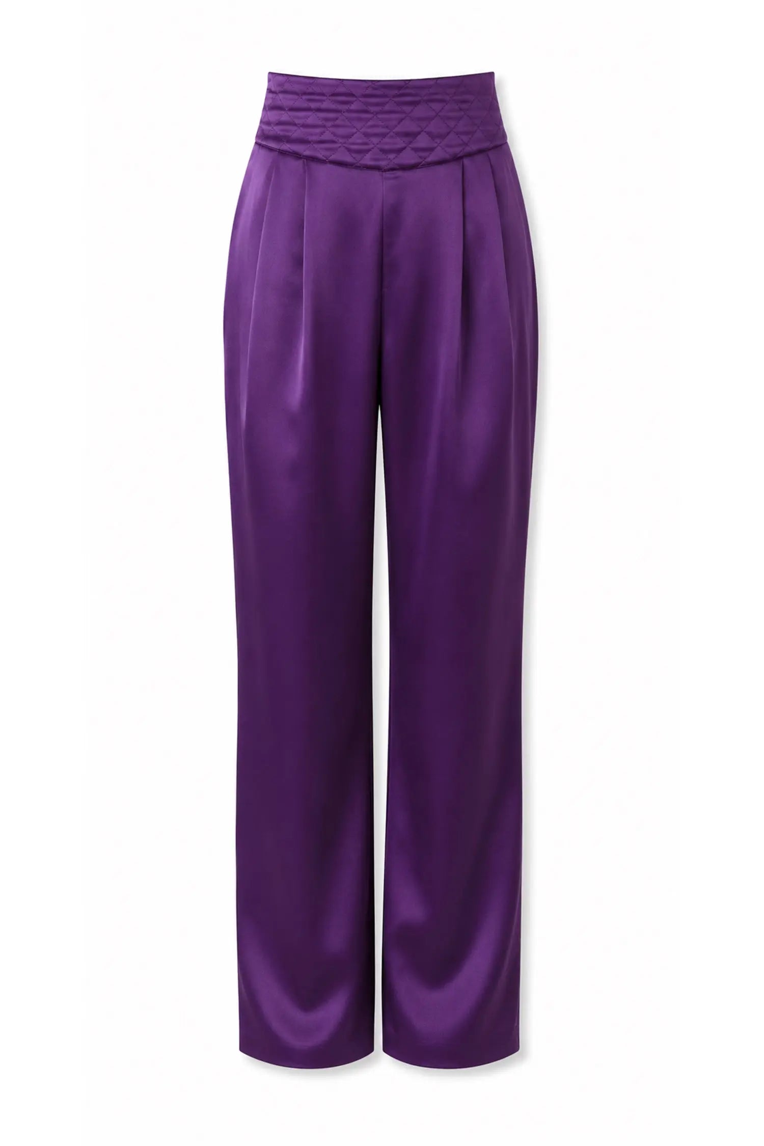 Stella Nova Hammered silk pants Pants 542 Seductive Purple