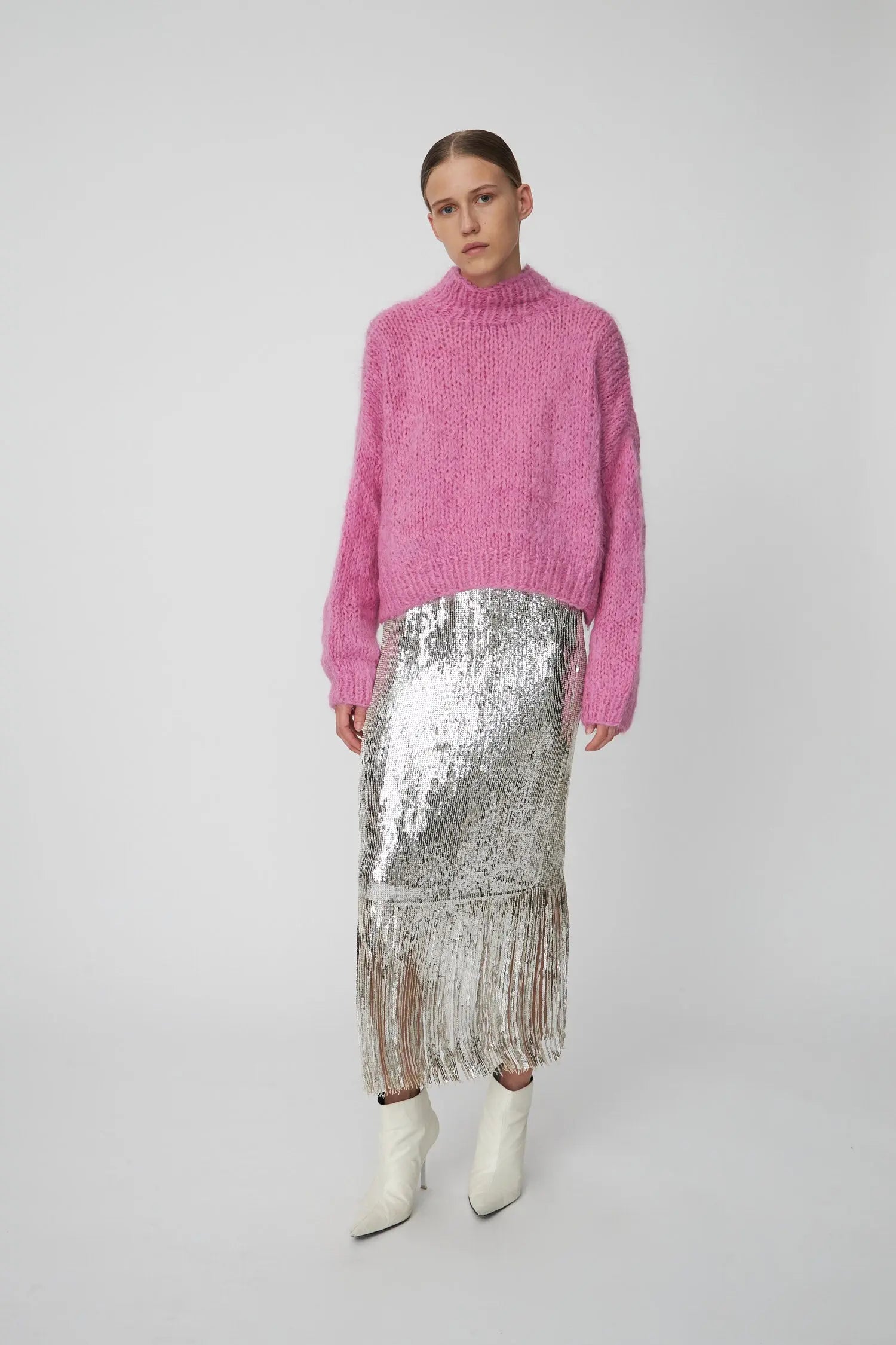 Stella Nova Handcrafted sweater from Peru Sweater 565 Pink