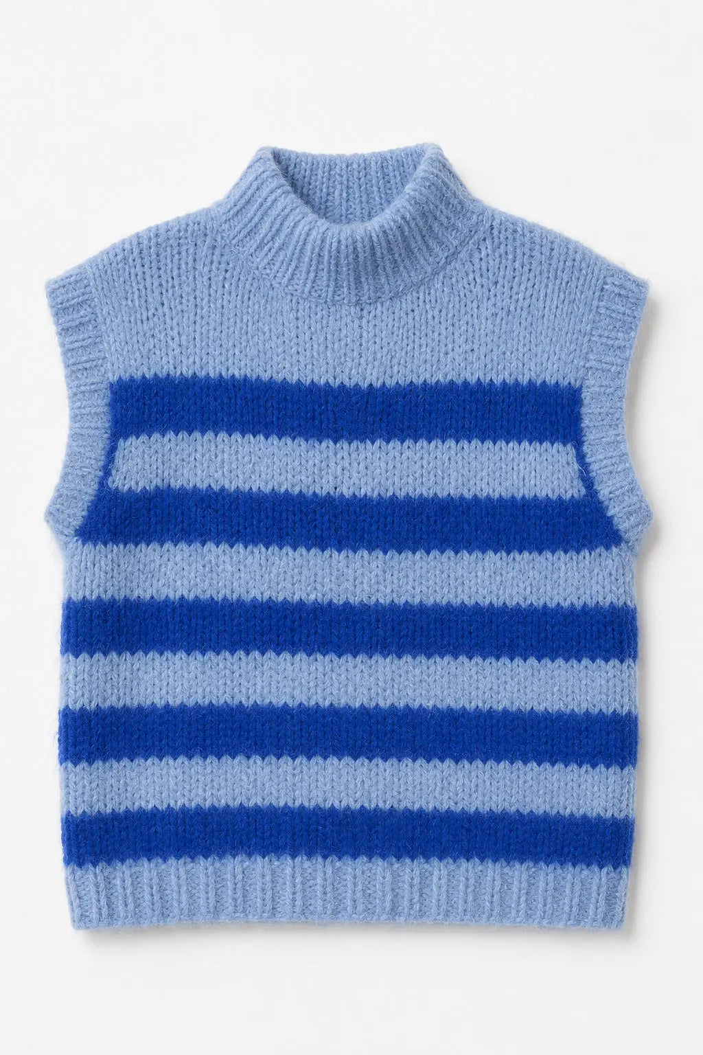 Stella Nova Handcrafted vest from Peru Slipover 302 Light Blue