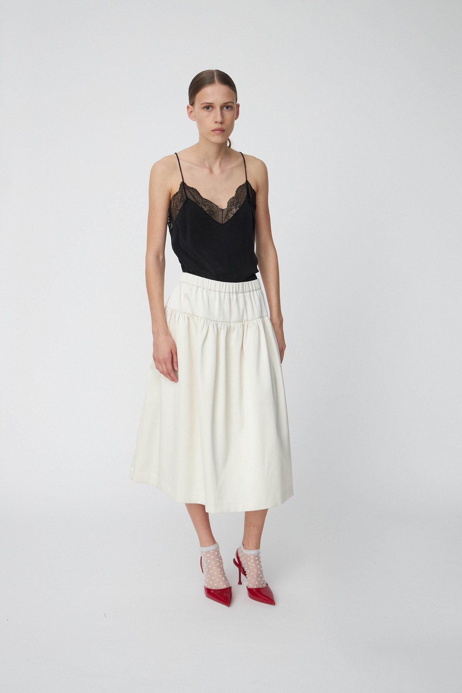 Stella Nova Heavy Sateen Skirt Skirt 078 Ivory