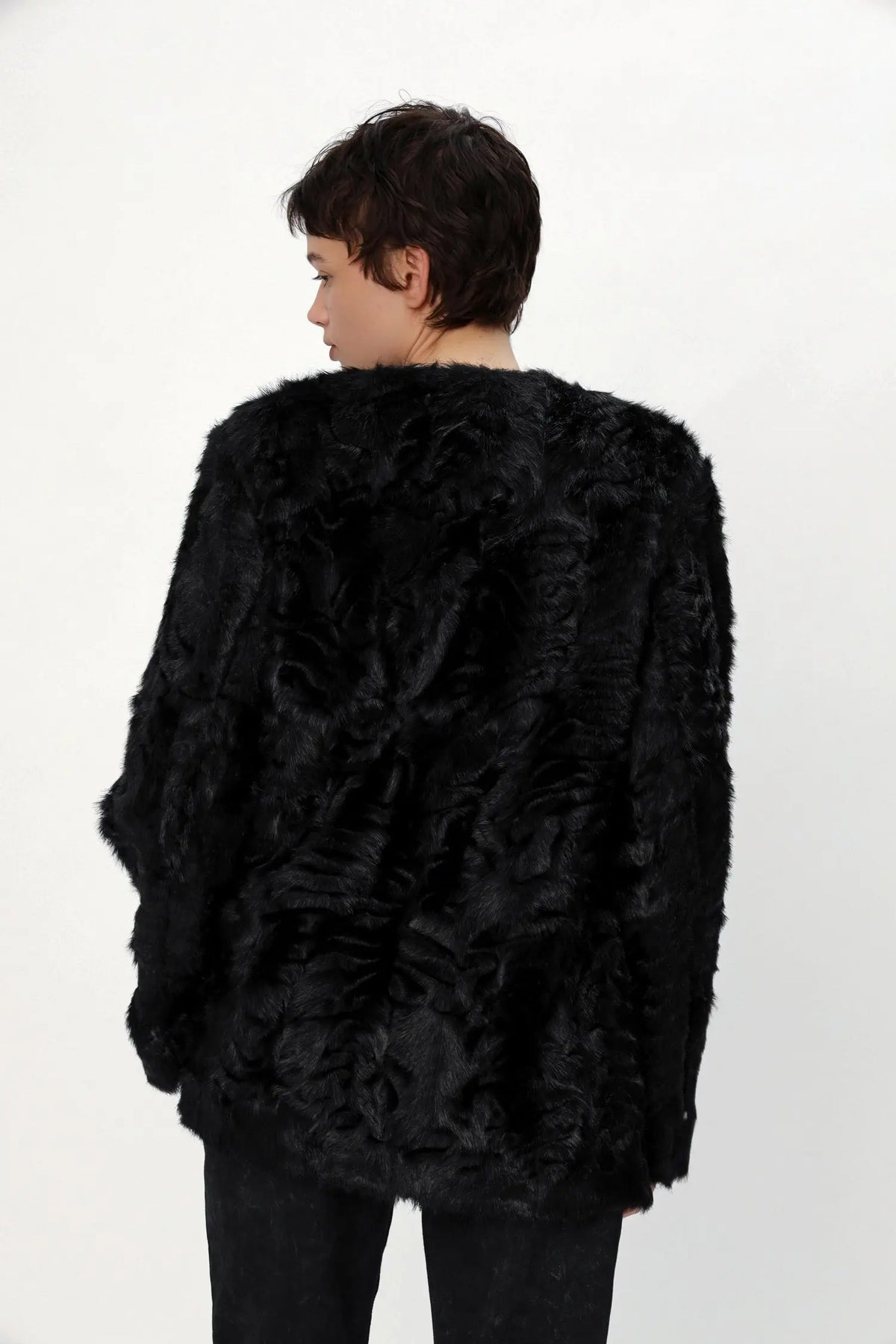 Stella Nova Imitated Fur Jacket Jacket 999 Black