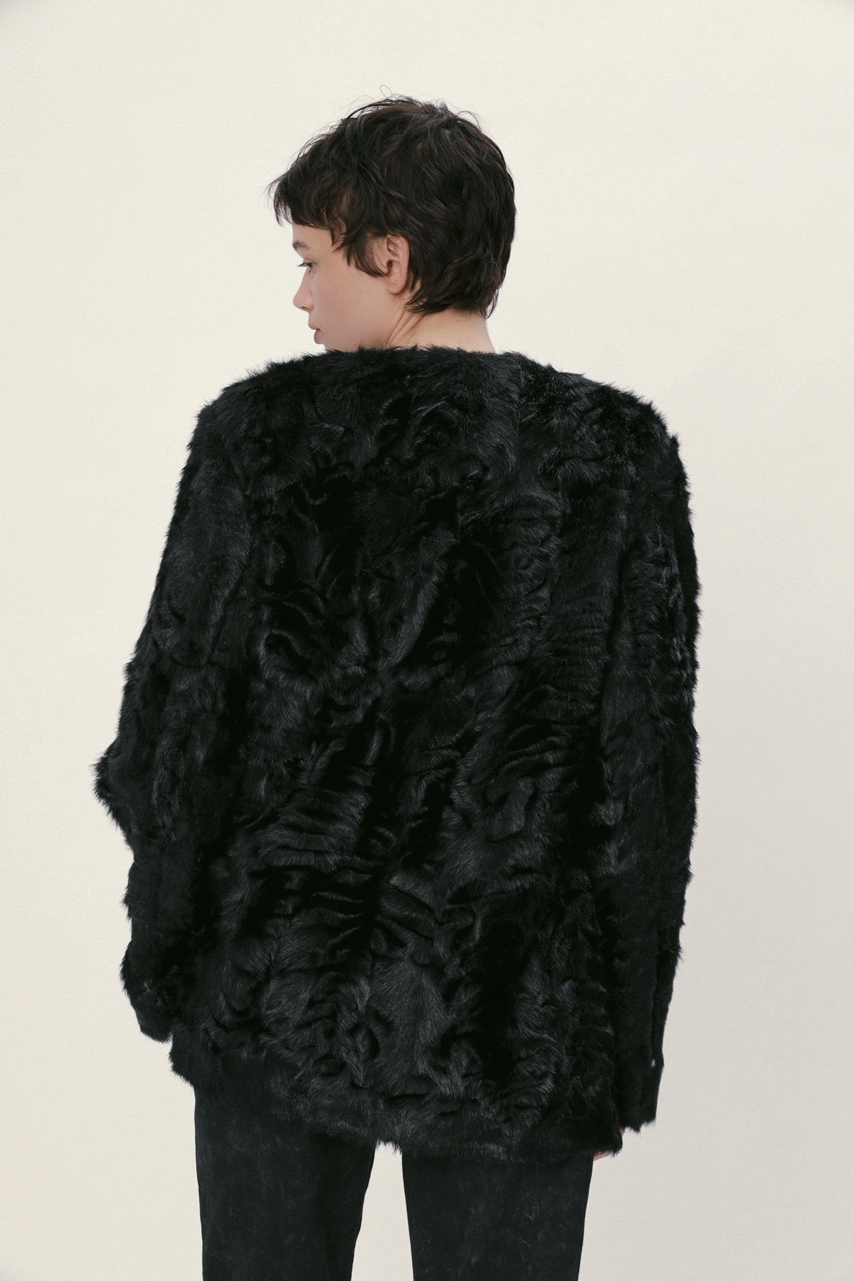 Stella Nova Imitated Fur Jacket Jacket 999 Black