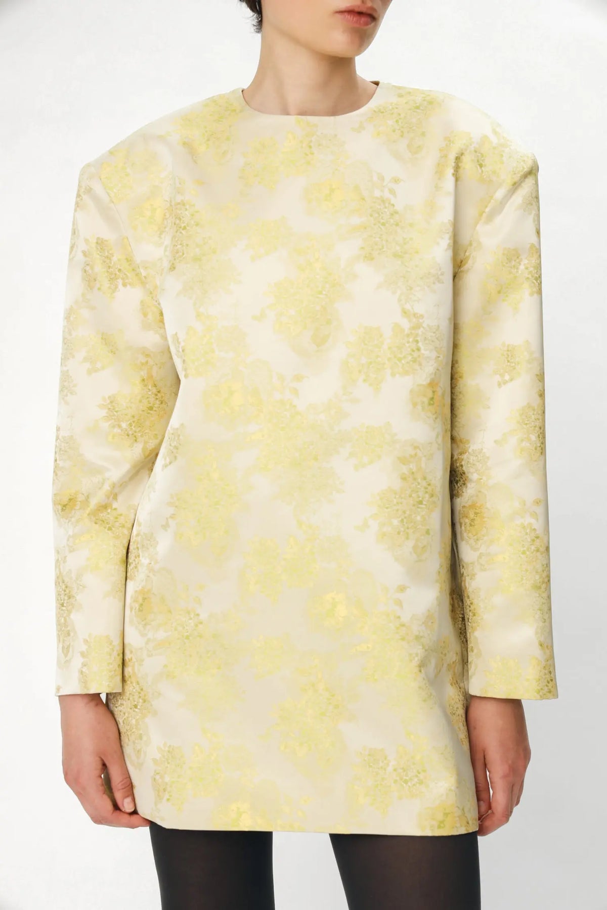 Stella Nova Jacquard Mini Dress Dress 145 Yellow Tones